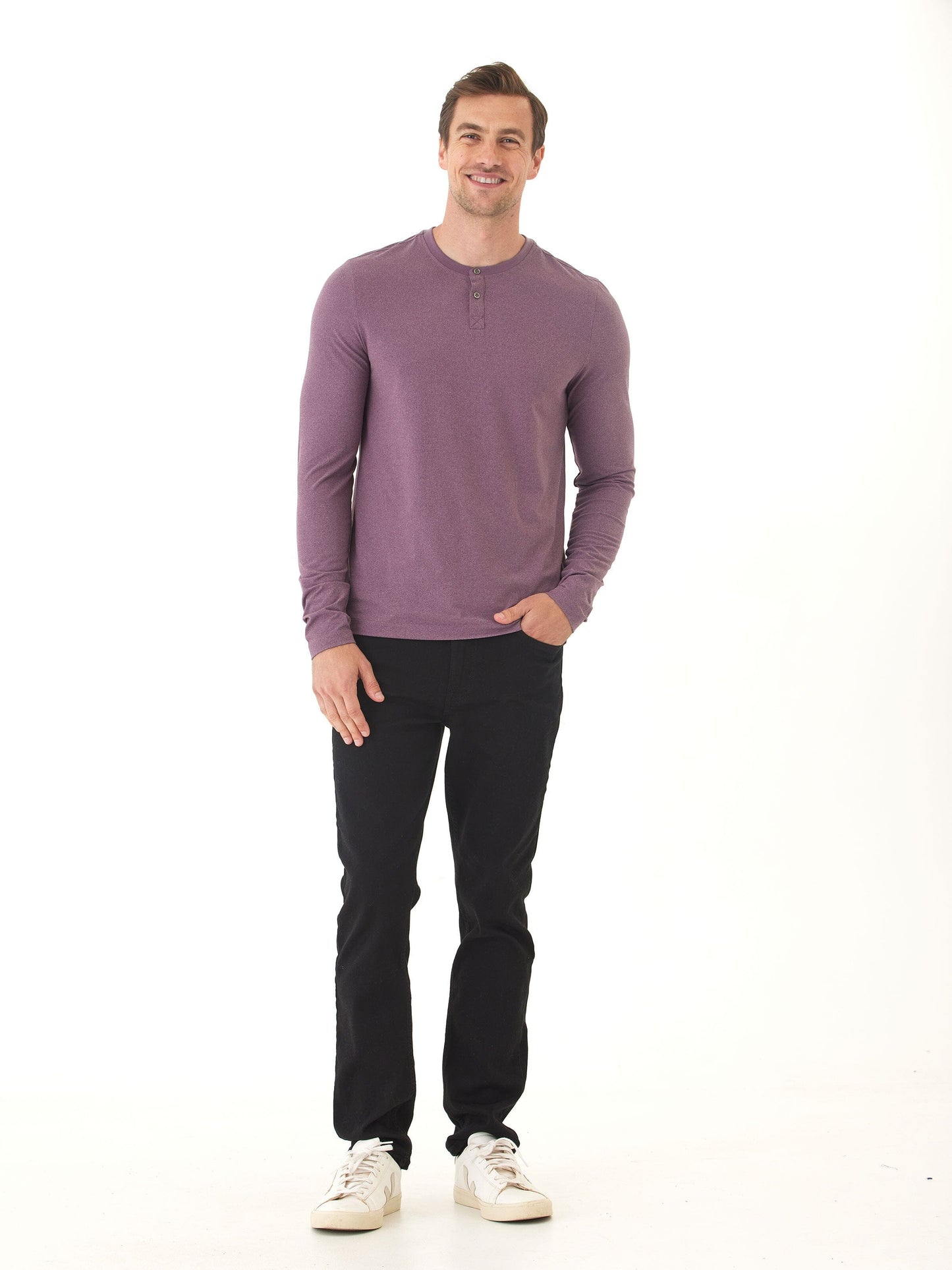 Frederick Luxe Jersey Long Sleeve Henley