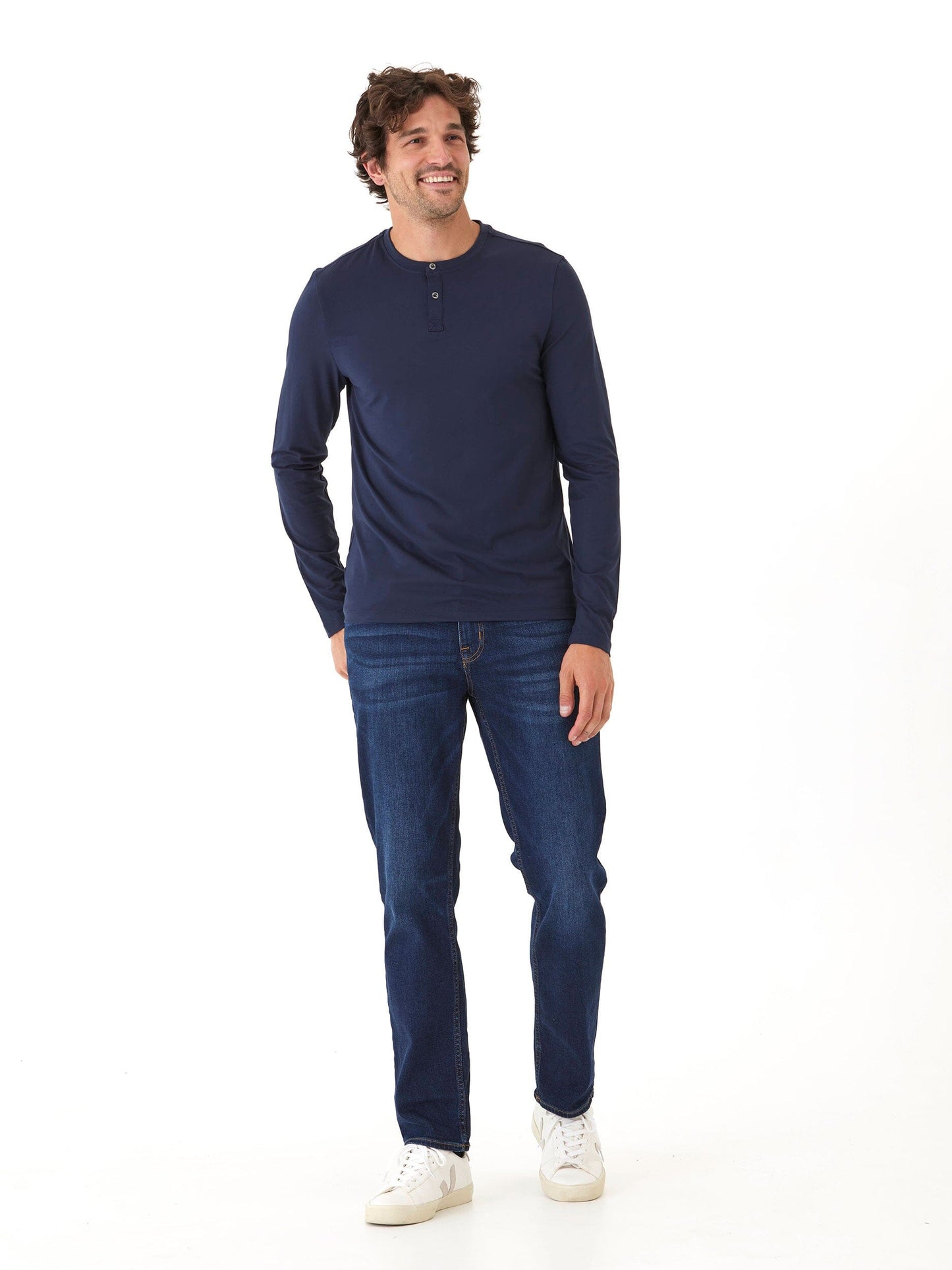 Frederick Luxe Jersey Long Sleeve Henley