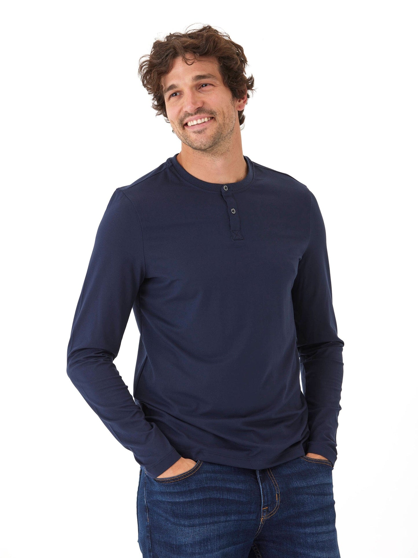 Frederick Luxe Jersey Long Sleeve Henley