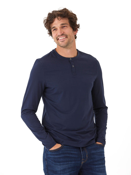 Frederick Luxe Jersey Long Sleeve Henley