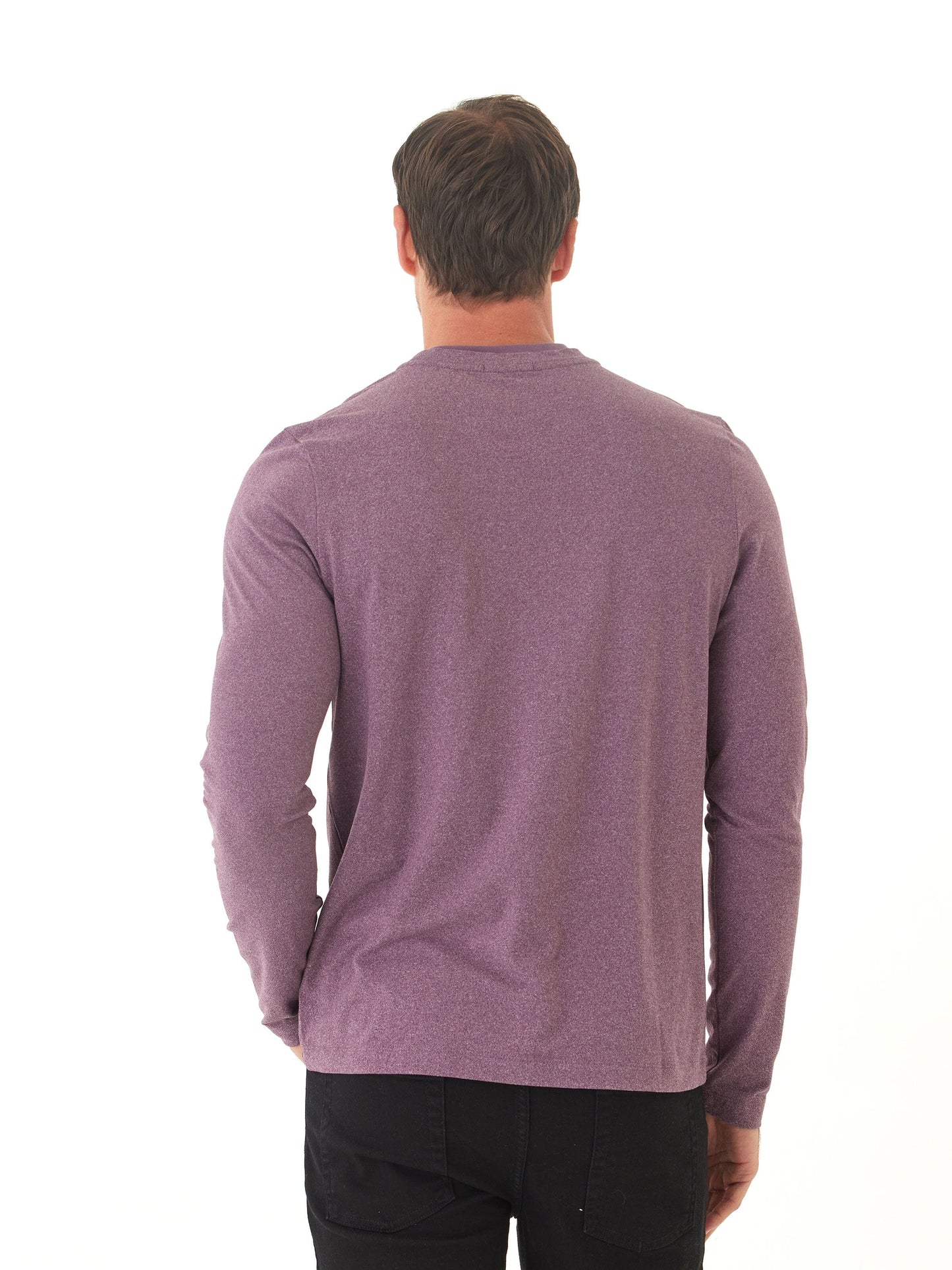 Parker Luxe Jersey Double Rib Long Sleeve Crew