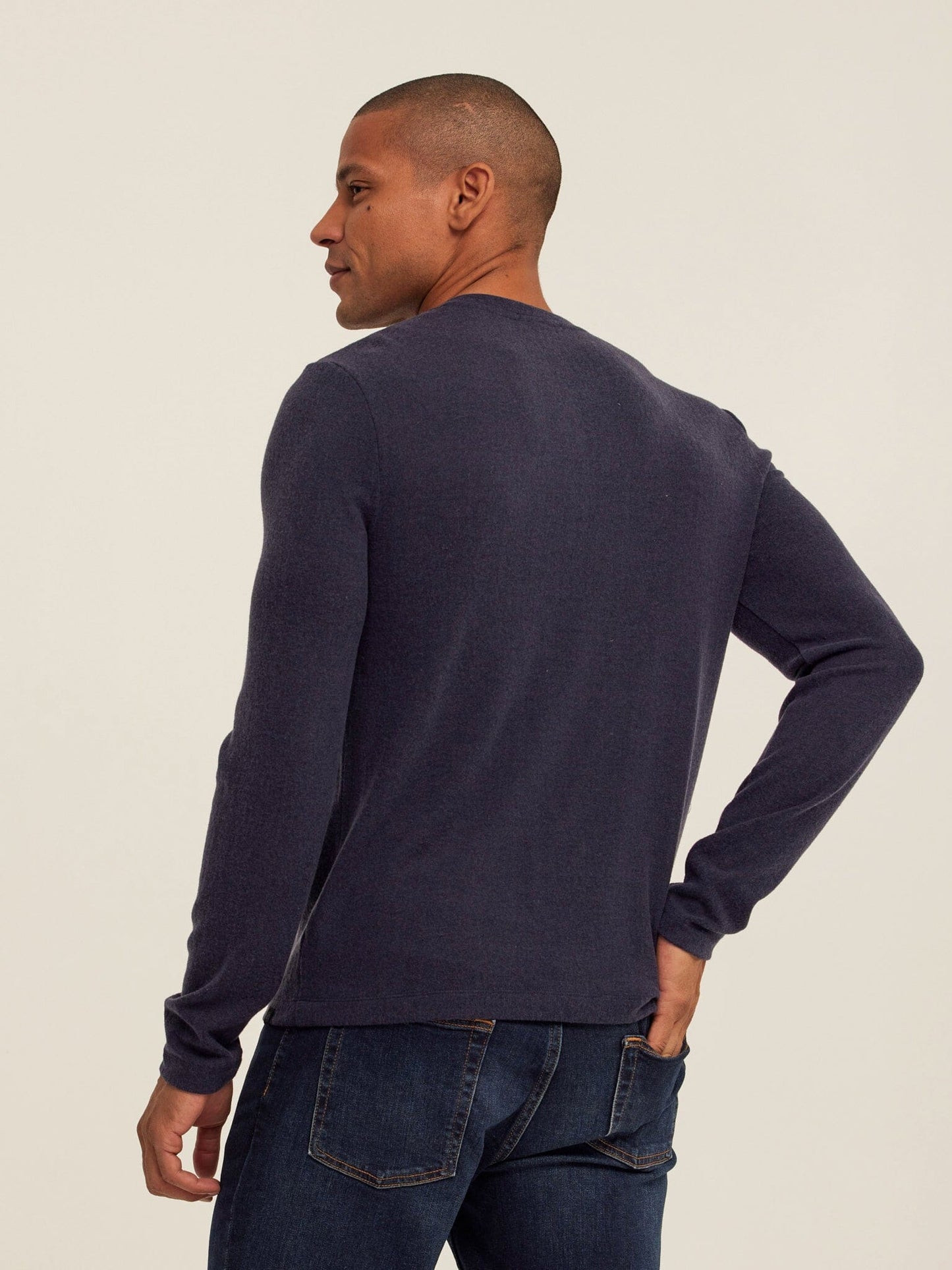 Elias Sweater Knit Long Sleeve Henley