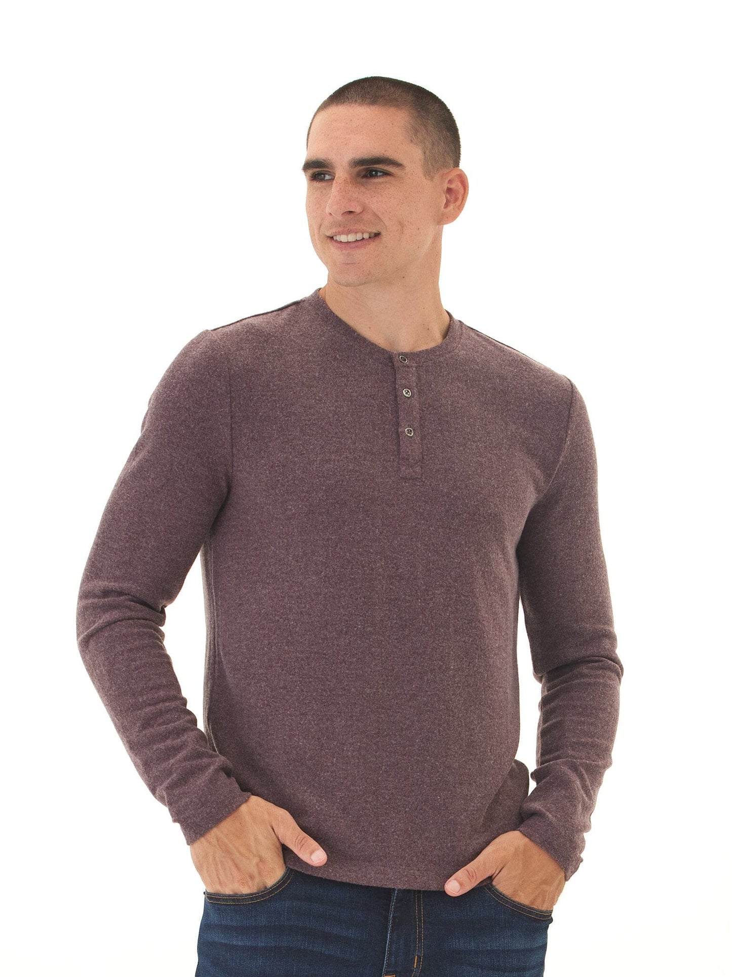 Elias Sweater Knit Long Sleeve Henley