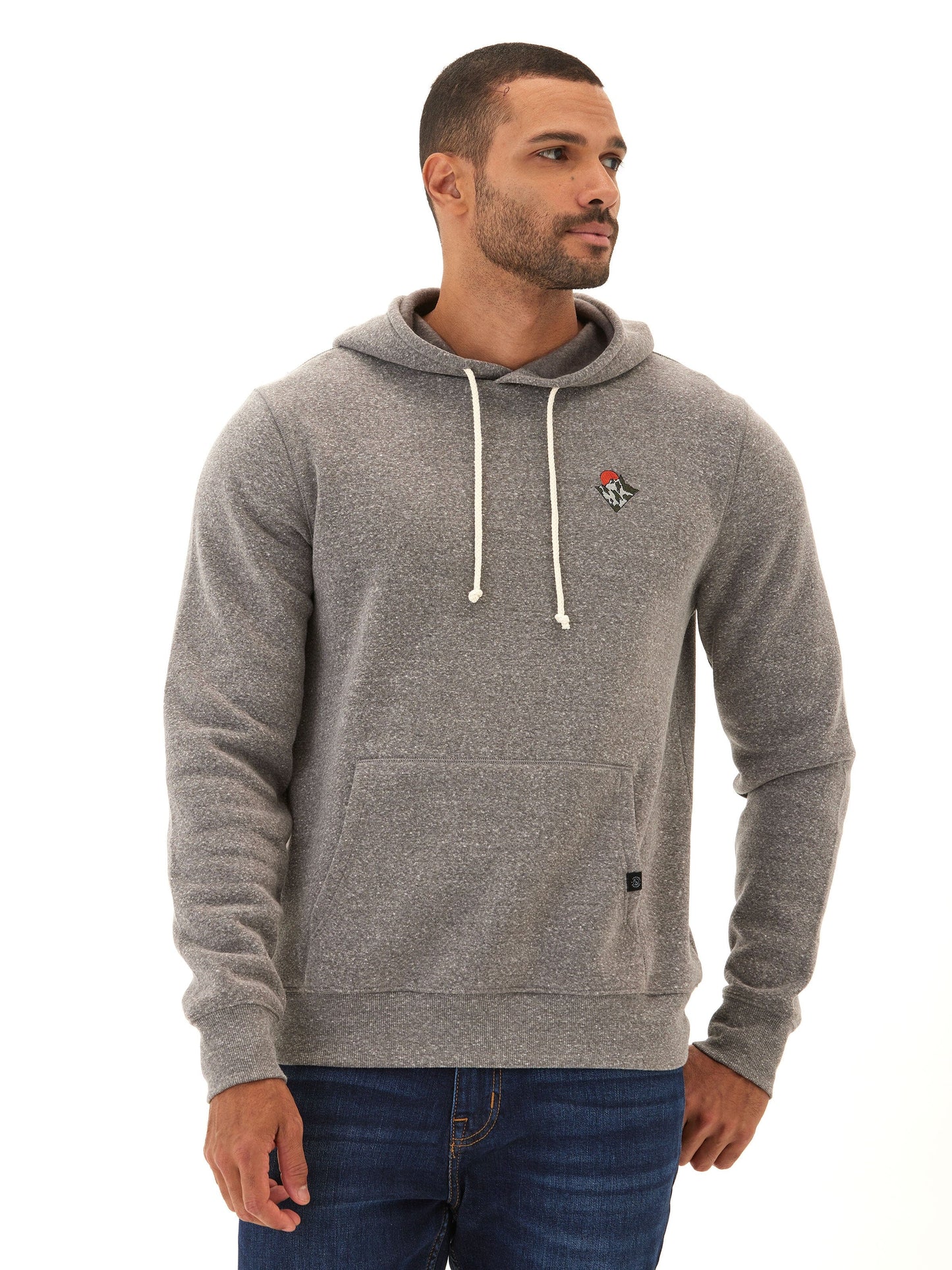 Embroidered Triblend Fleece Hoodie