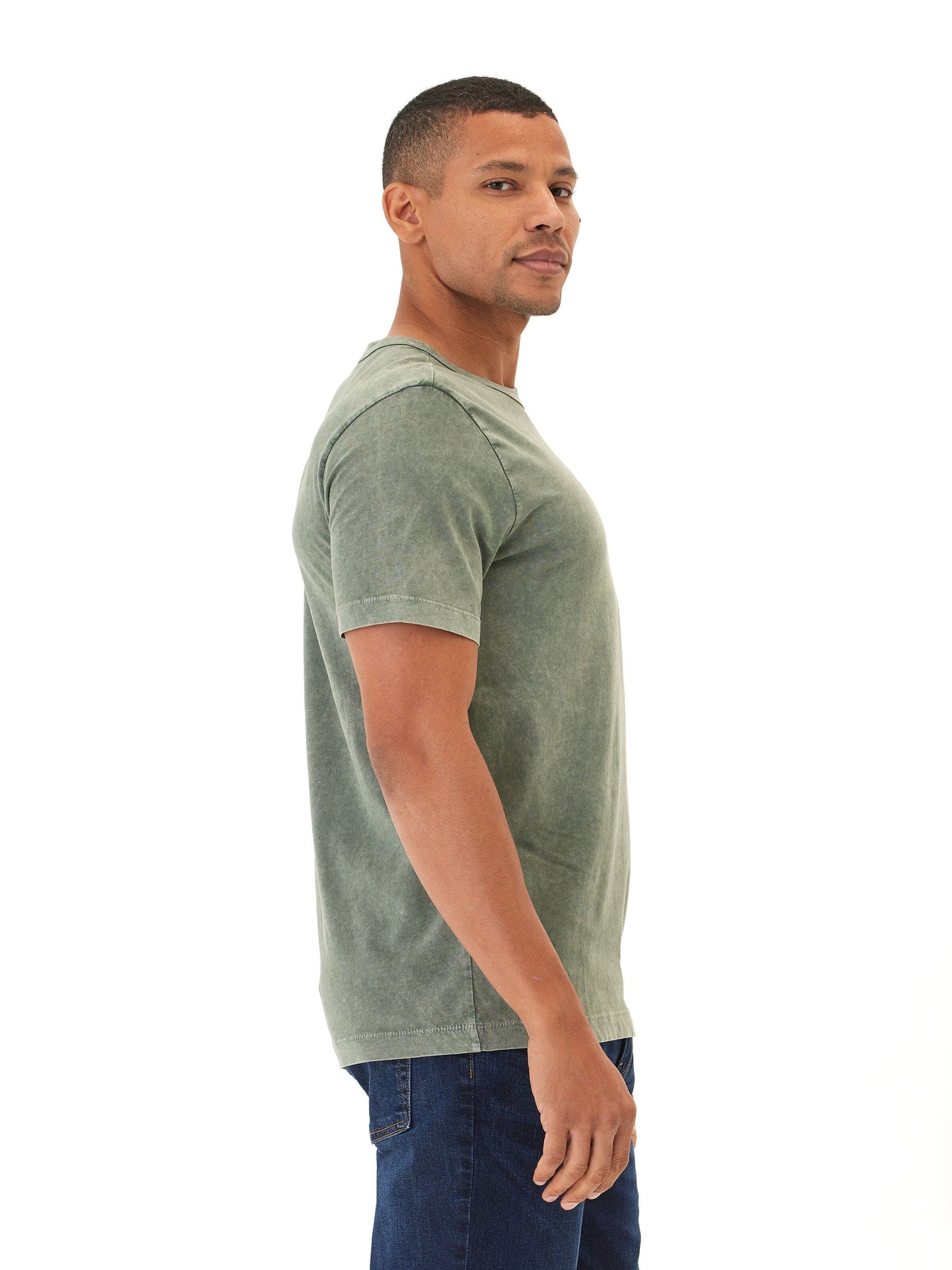 Shawn Mineral Wash Eco Cotton Jersey Crew Tee
