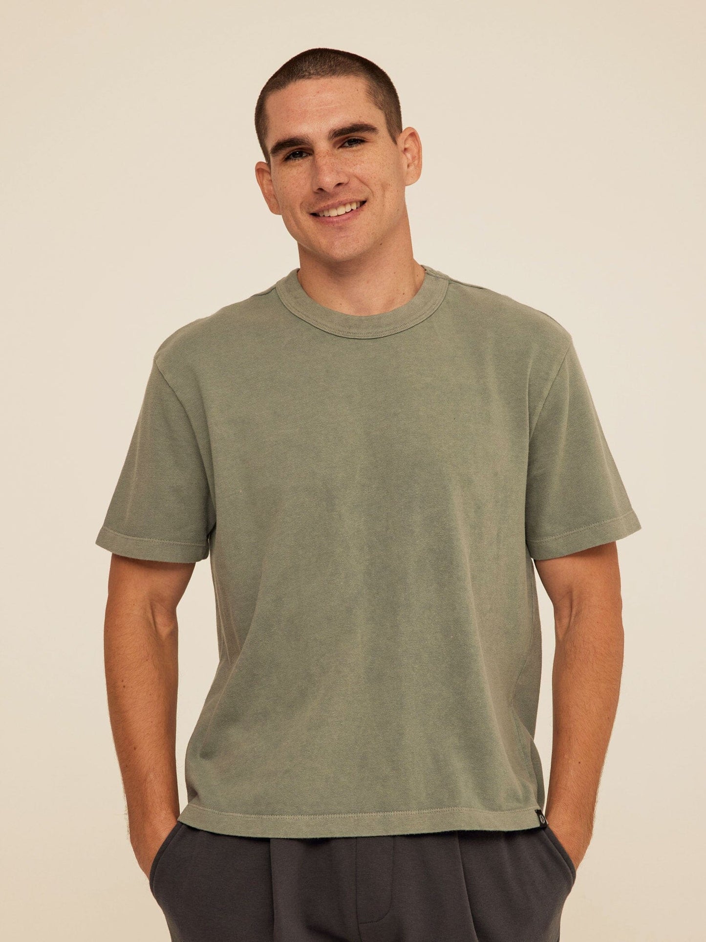 Johnny Relaxed Fit Mineral Wash Jersey Tee