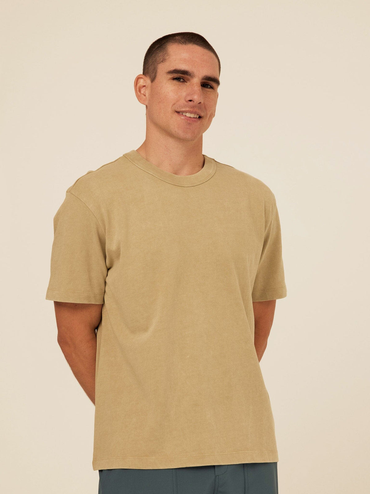 Johnny Relaxed Fit Mineral Wash Jersey Tee