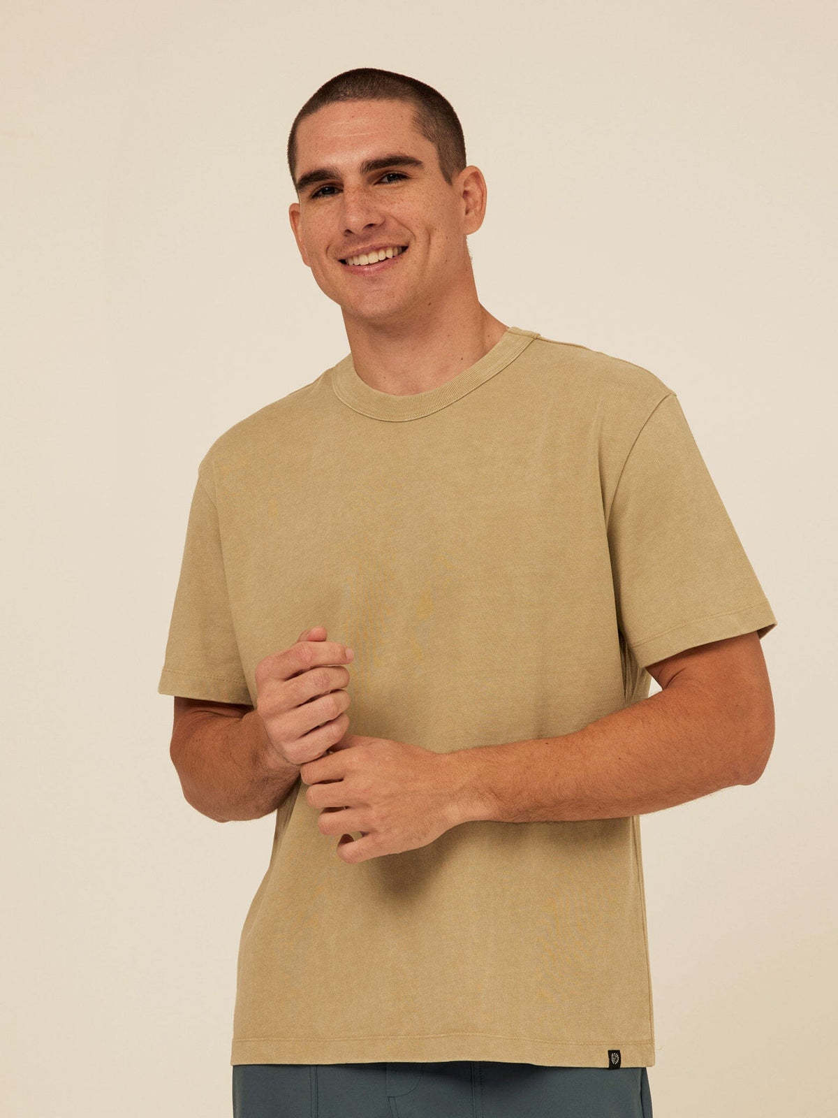 Johnny Relaxed Fit Mineral Wash Jersey Tee