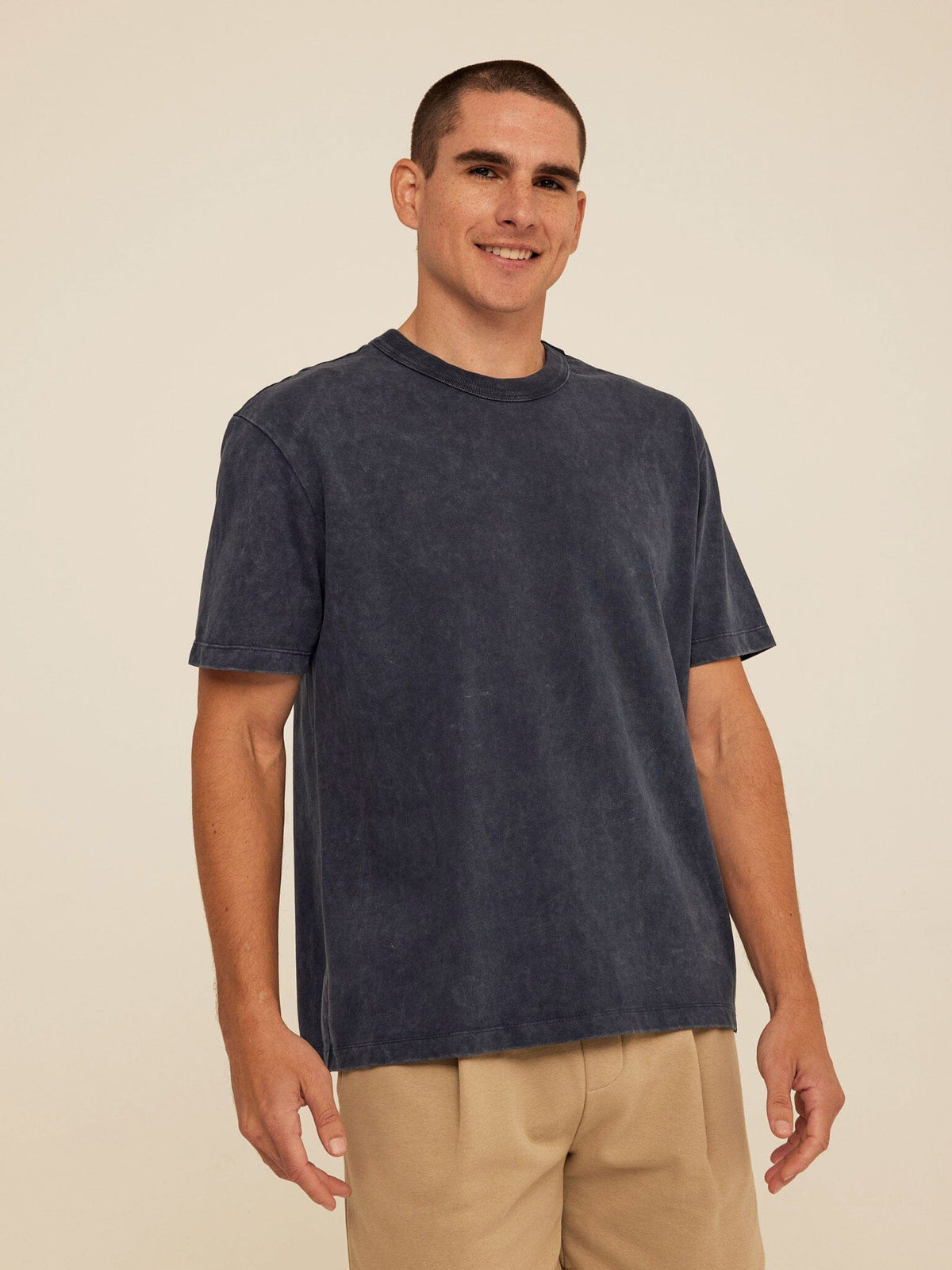 Johnny Relaxed Fit Mineral Wash Jersey Tee