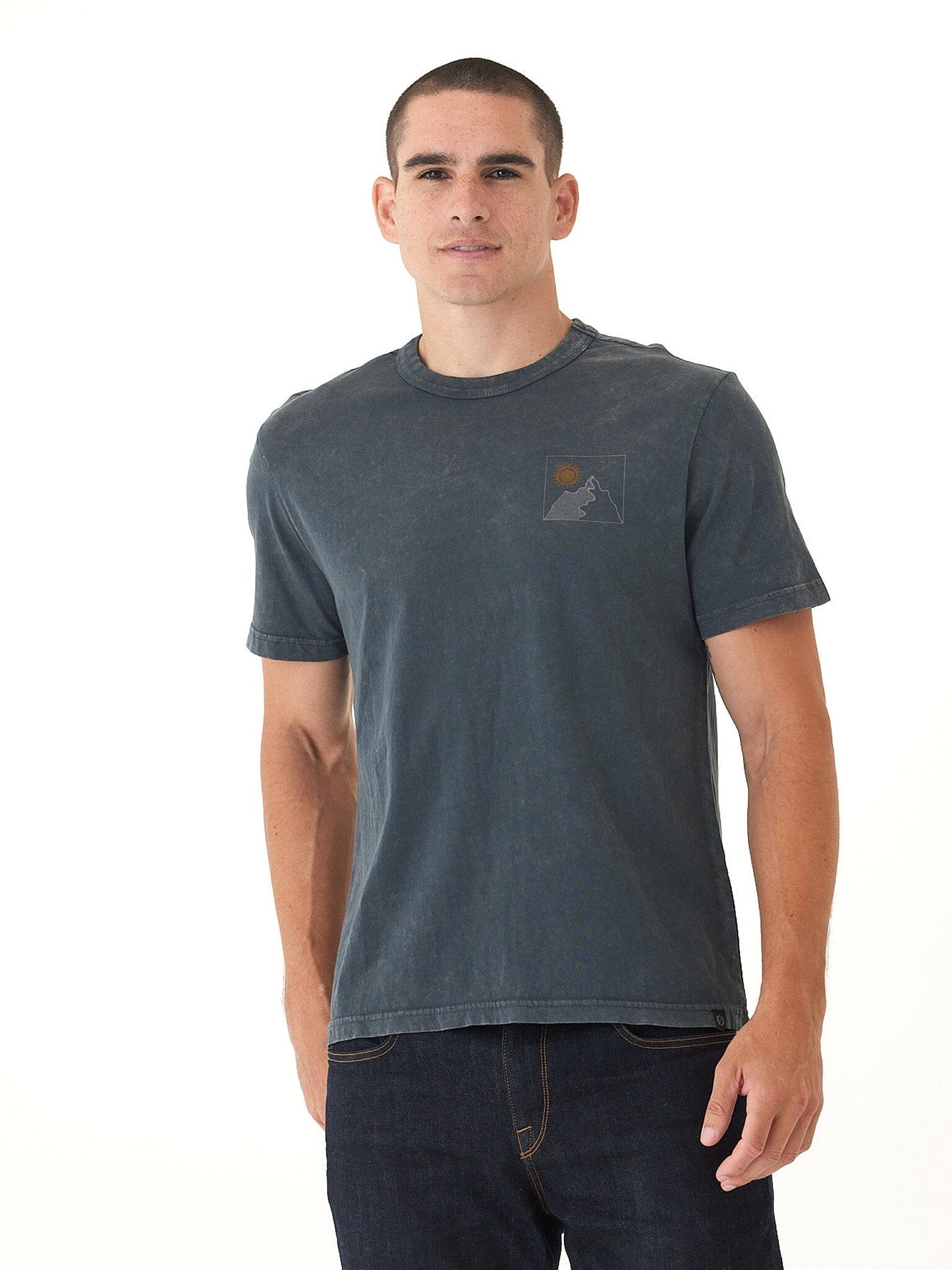 Mineral Wash Sunny Mountain Top Graphic Tee