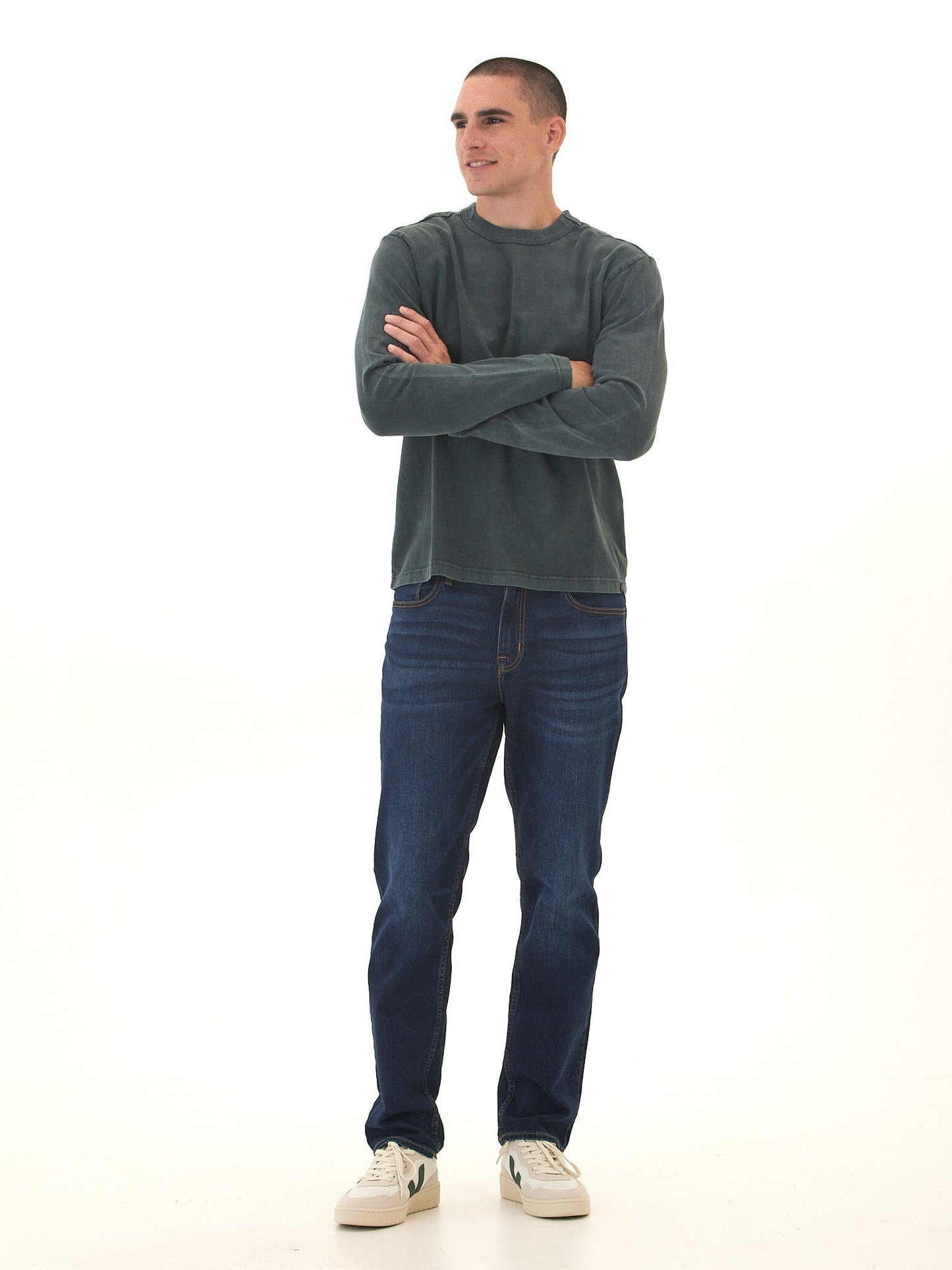 Johnny Relaxed Fit Mineral Wash Mediumweight Jersey Long Sleeve Tee