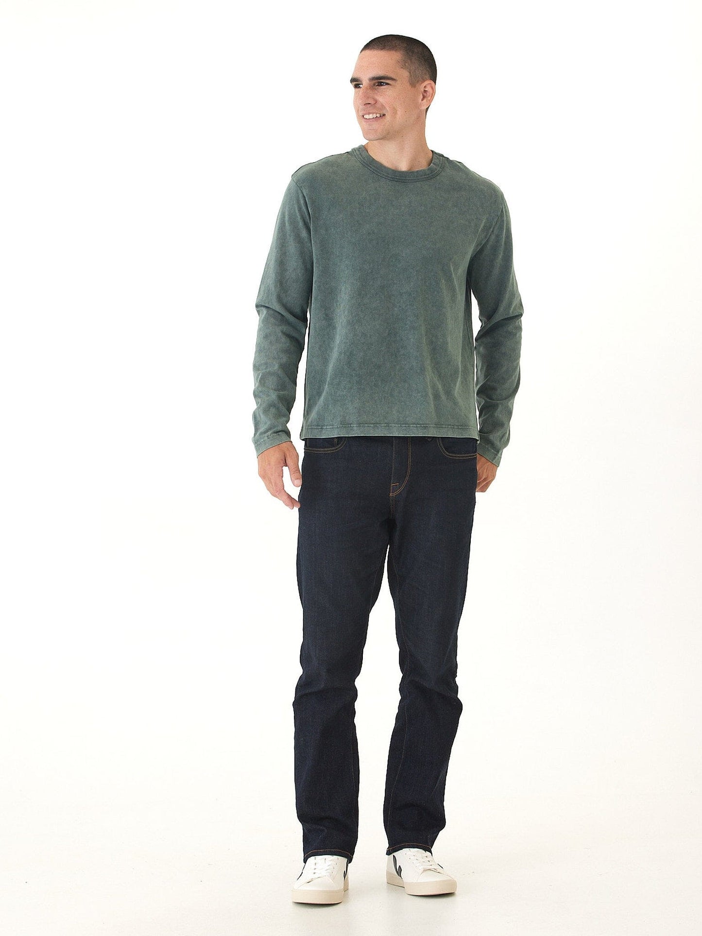 Johnny Relaxed Fit Mineral Wash Mediumweight Jersey Long Sleeve Tee