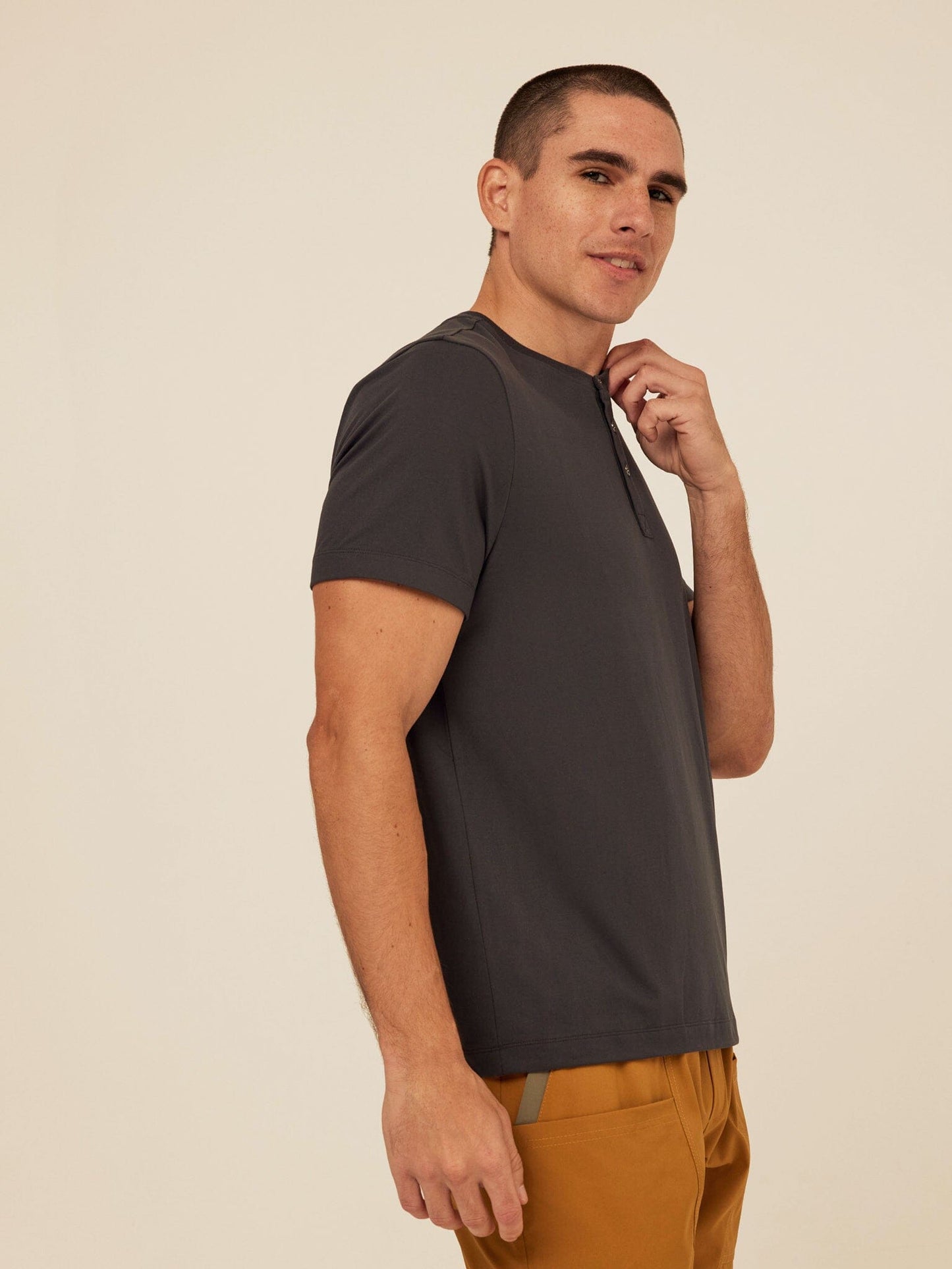 Shayne Luxe Jersey Henley