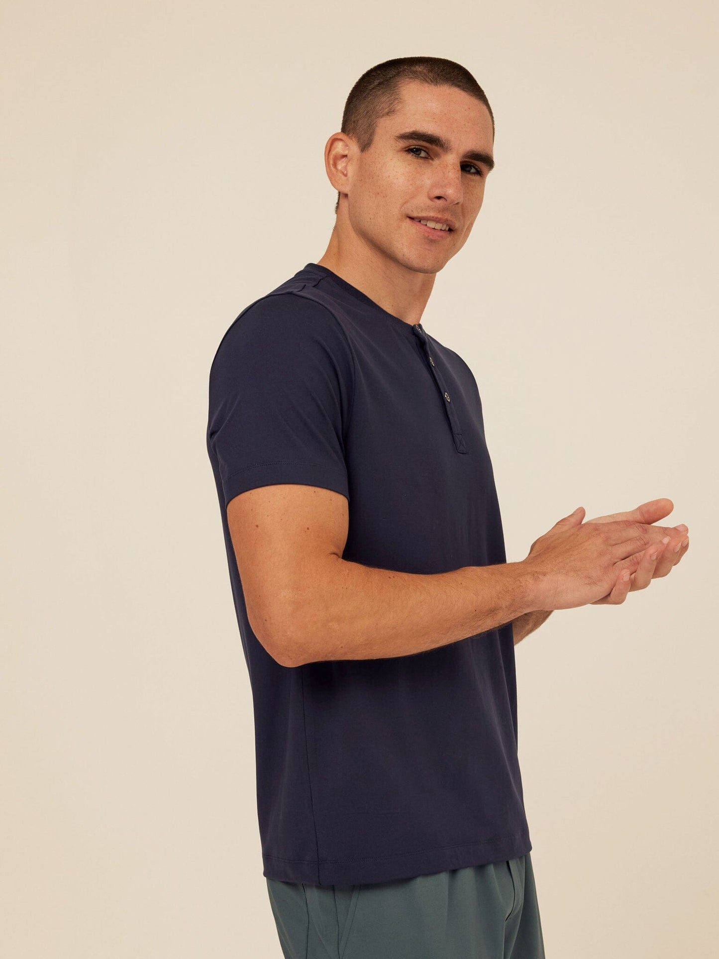 Shayne Luxe Jersey Henley