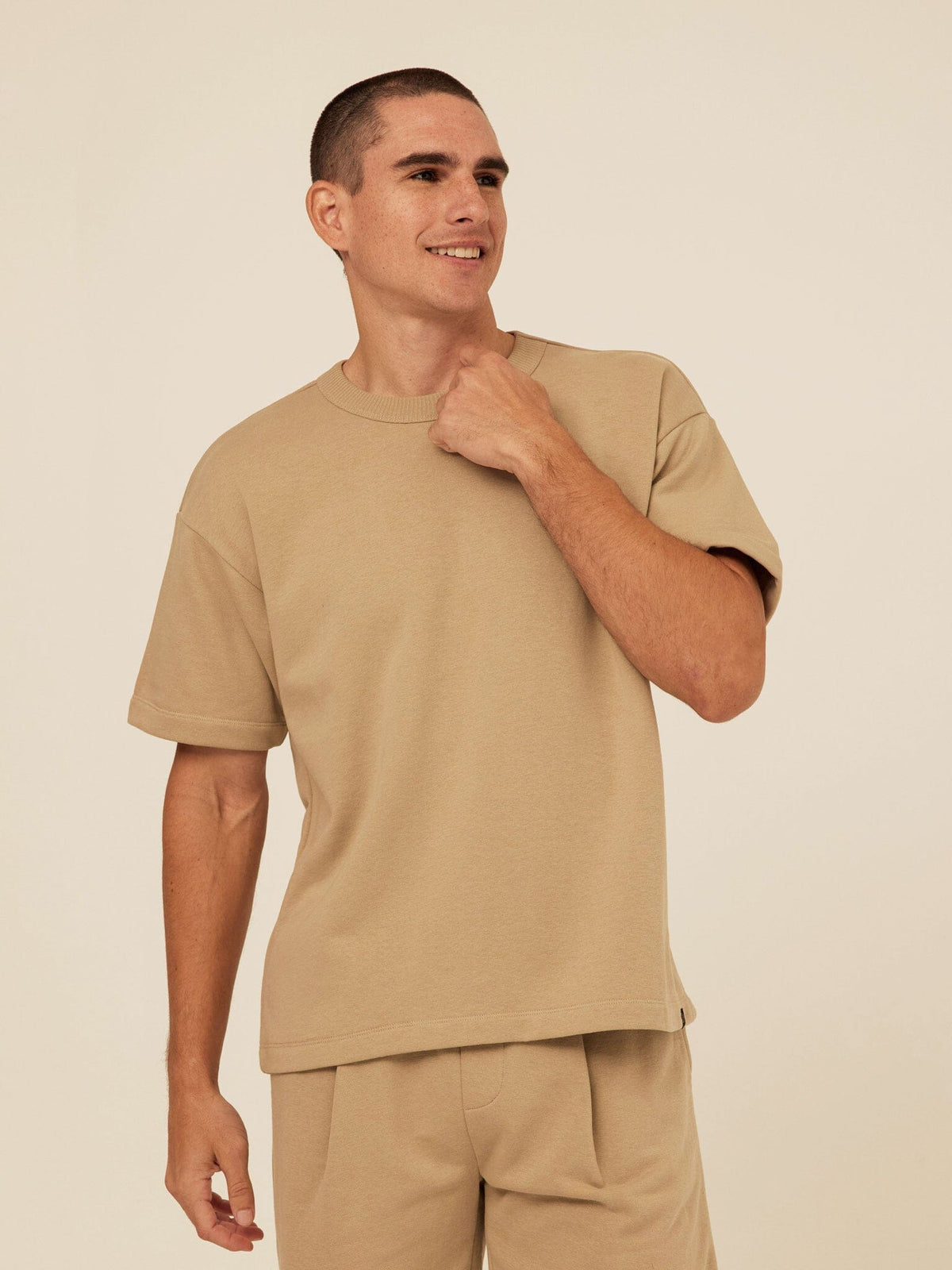 Maxwell Cotton Blend Terry Relaxed Tee
