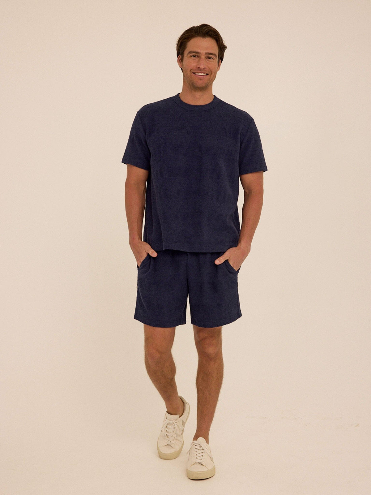 Chadwick Jacquard Textured Stripe Relaxed Tee