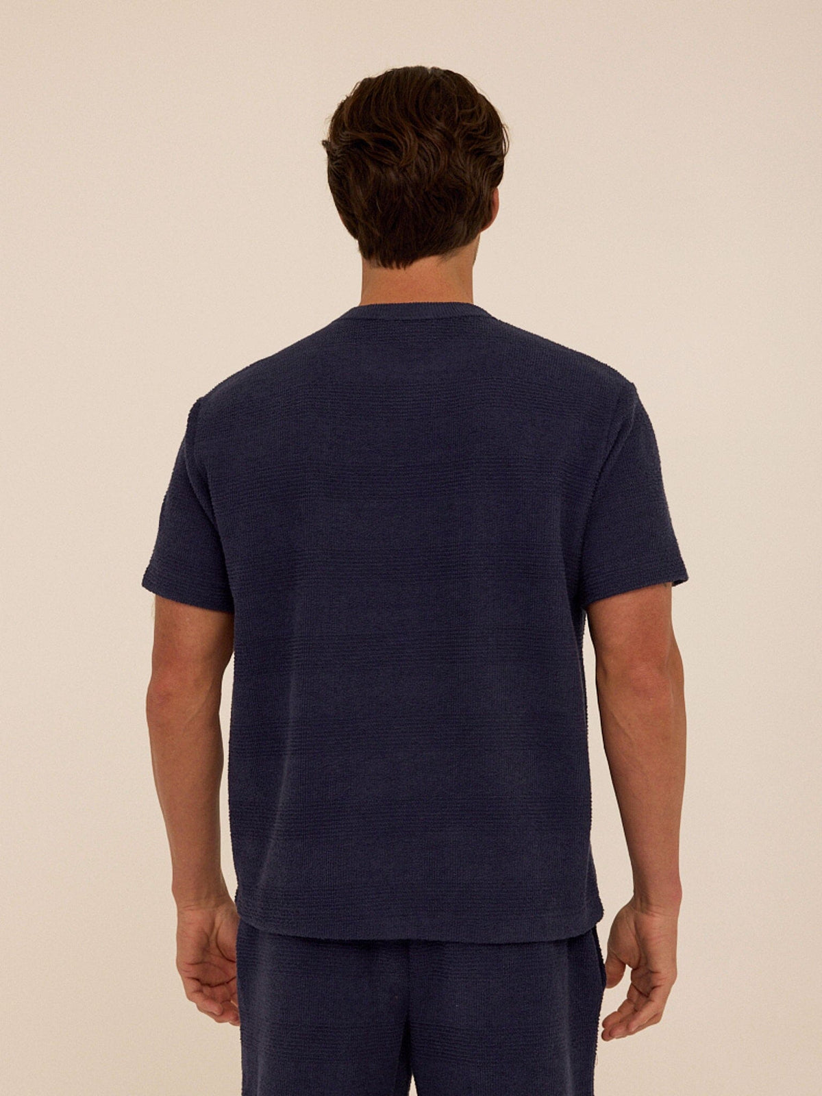 Chadwick Jacquard Textured Stripe Relaxed Tee