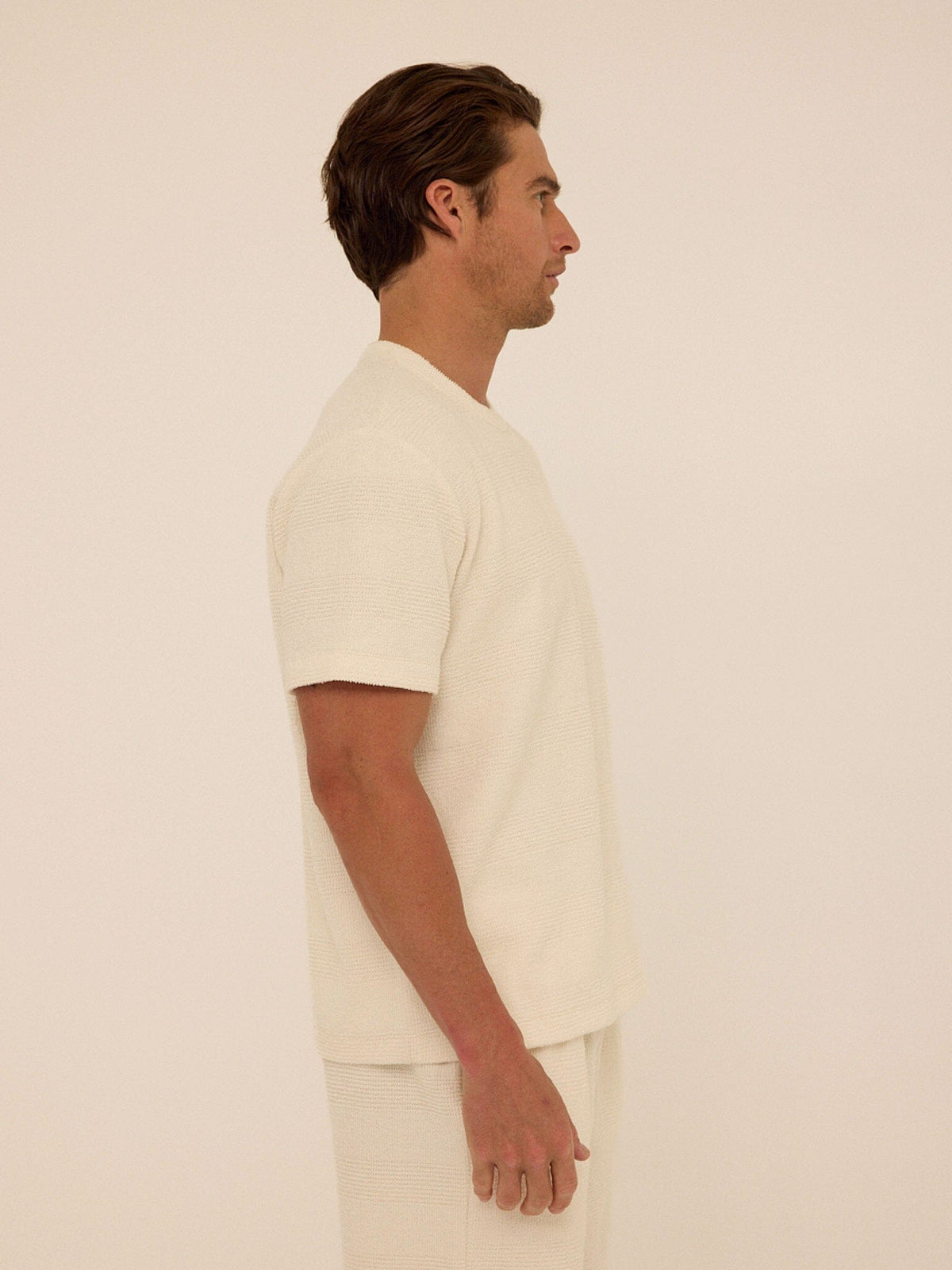 Chadwick Jacquard Textured Stripe Relaxed Tee