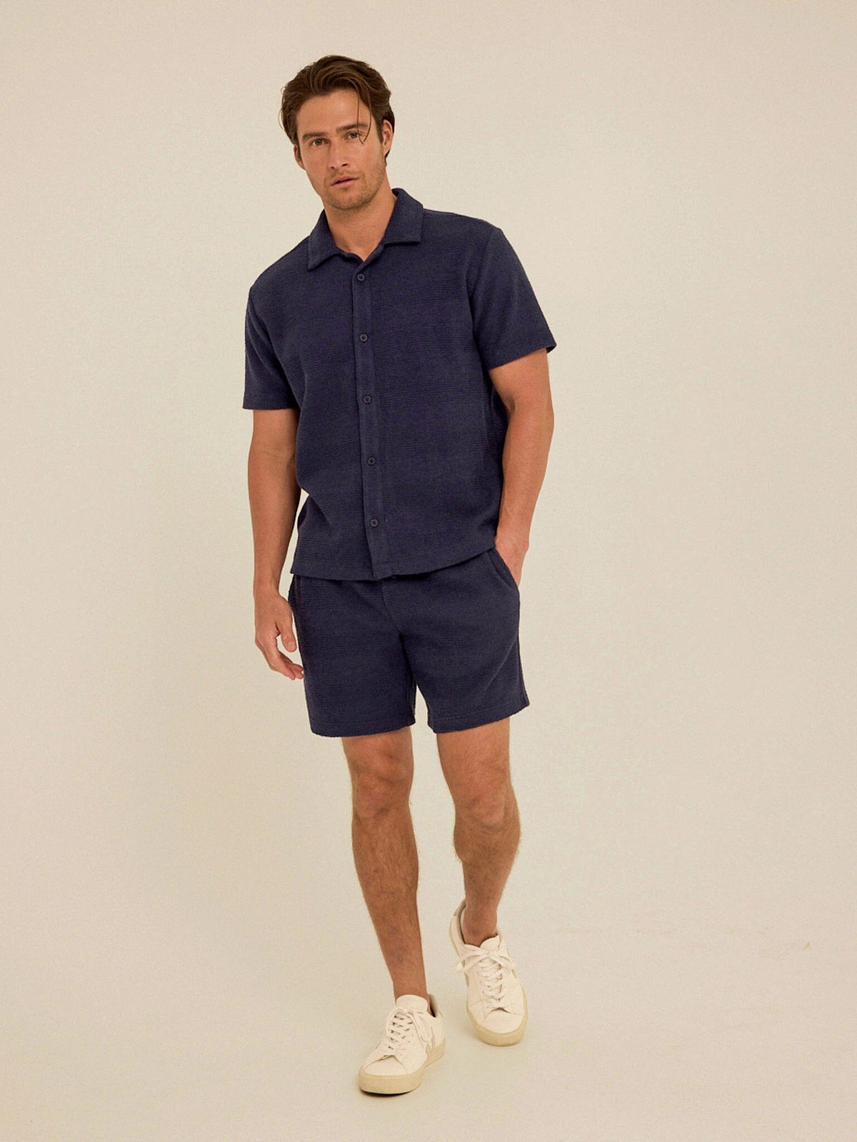 Wayne Jacquard Stripe Knit Short