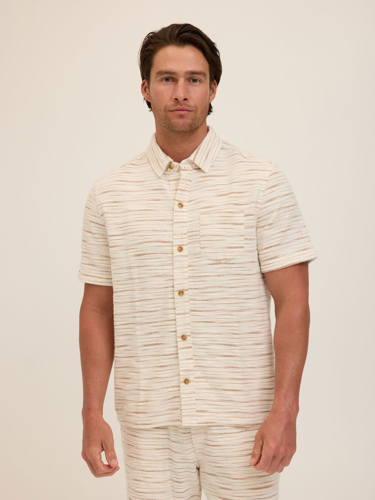 Paxton Shoreline Terry Button-Down Pocket Shirt