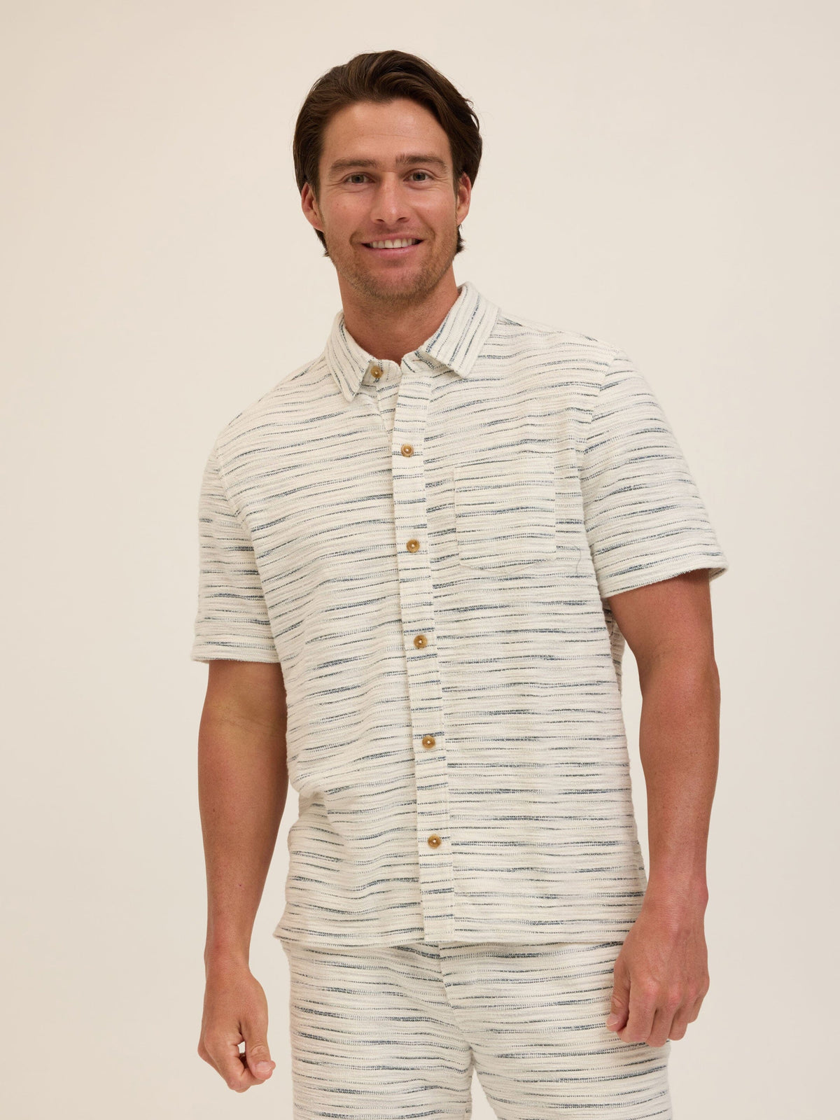 Paxton Shoreline Terry Button-Down Pocket Shirt