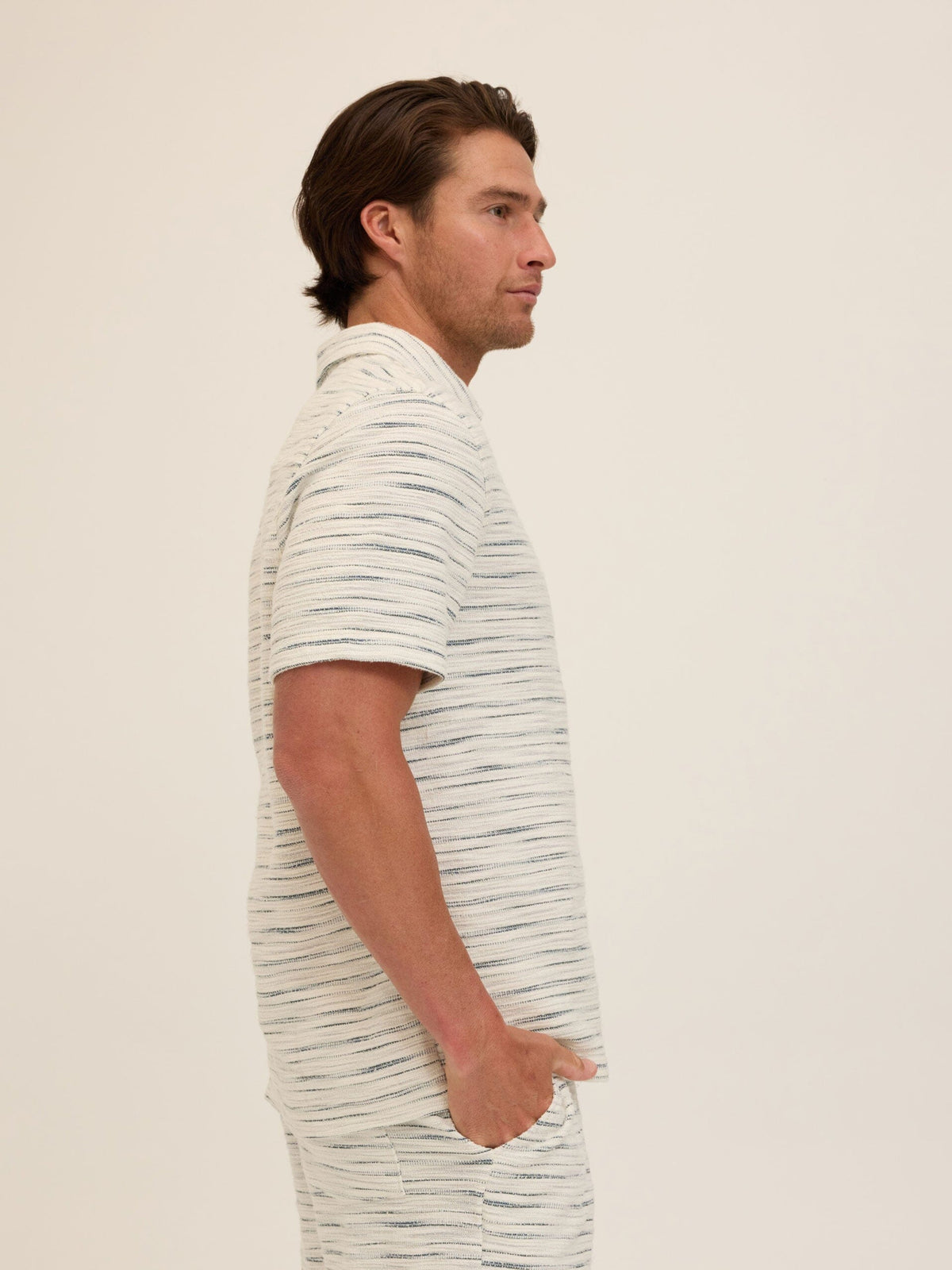 Paxton Shoreline Terry Button-Down Pocket Shirt