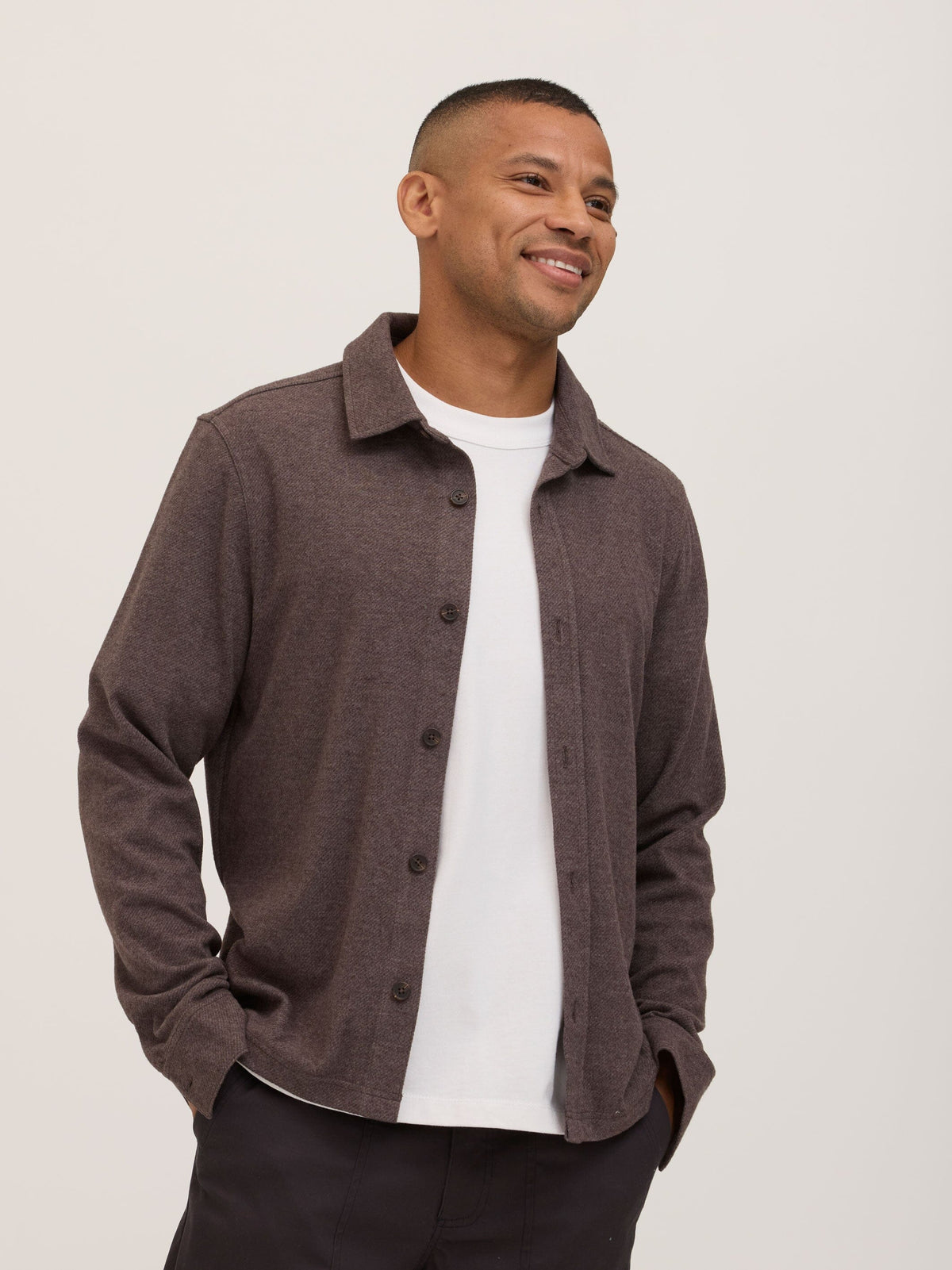 Carter Brushed Jacquard Button-Down Shirt
