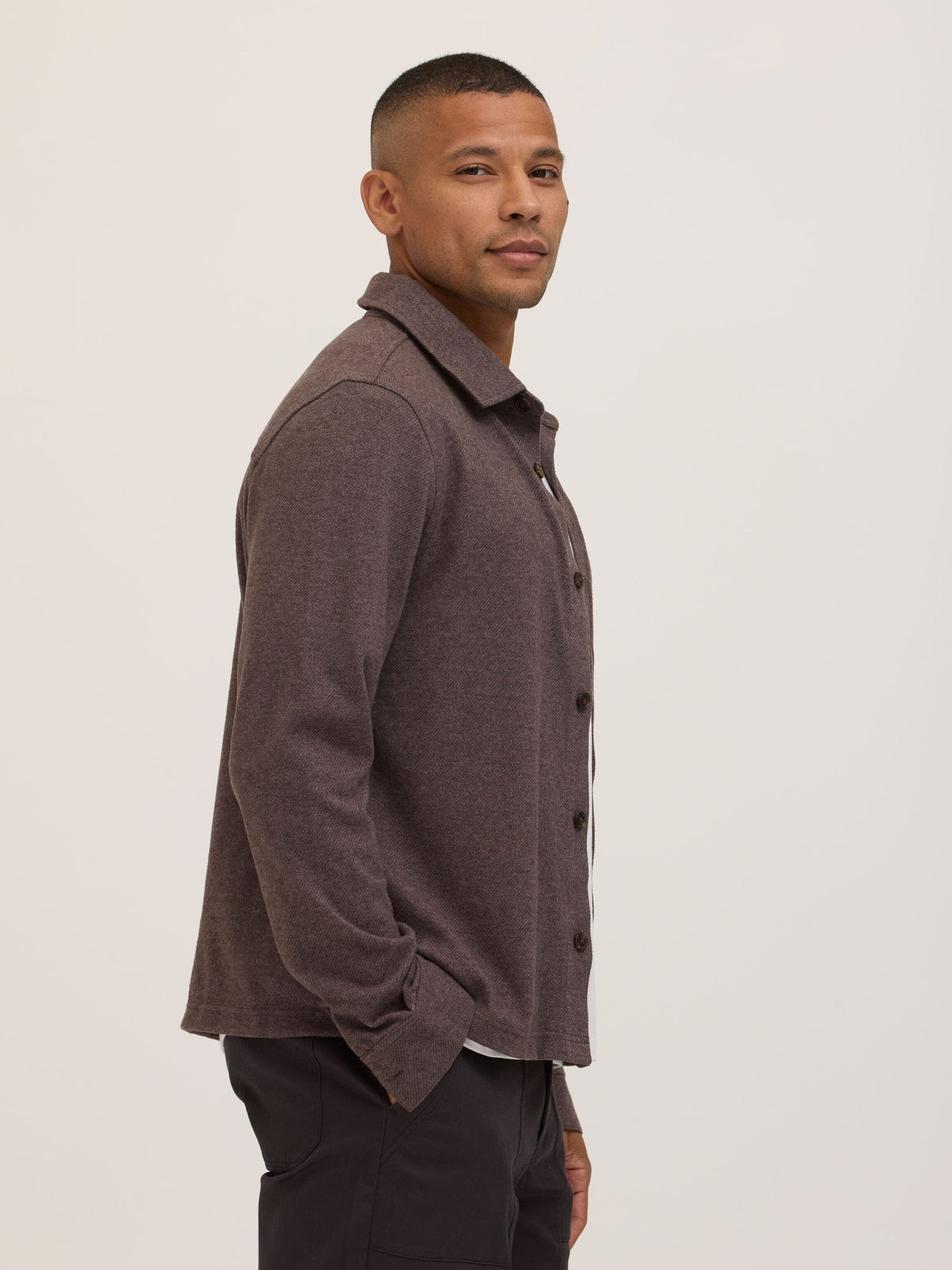 Carter Brushed Jacquard Button-Down Shirt