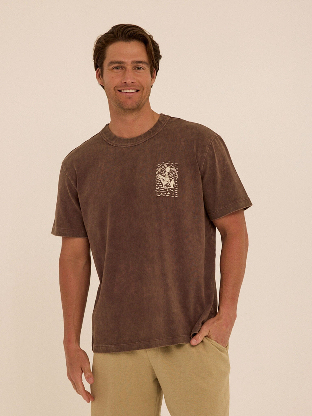 Mineral Wash Relaxed Fit Graphic Tee