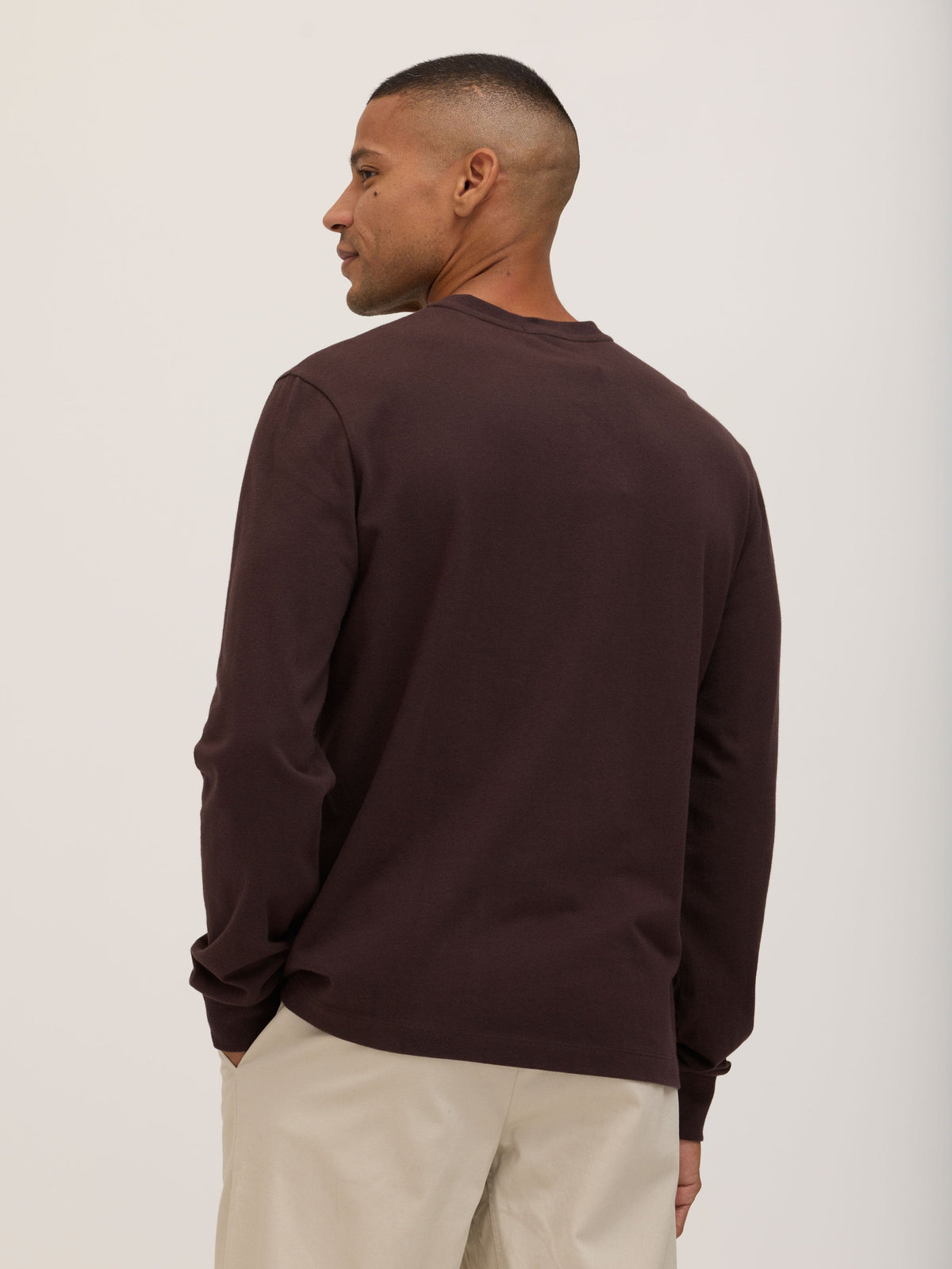 Doug Essential Jersey Long Sleeve 3-Button Henley
