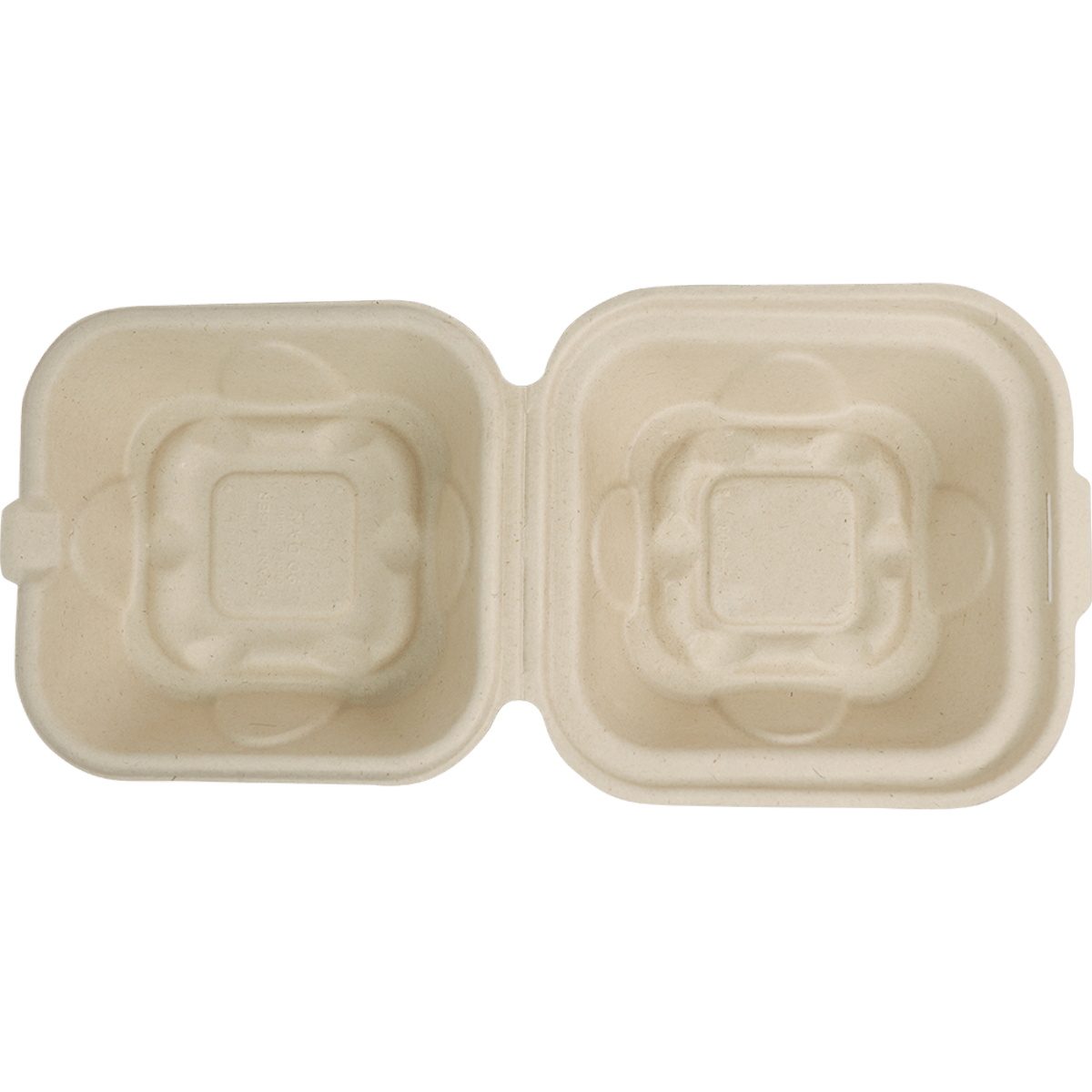 World Centric 8"x8"x3" Fiber Clamshell (QTY:300)