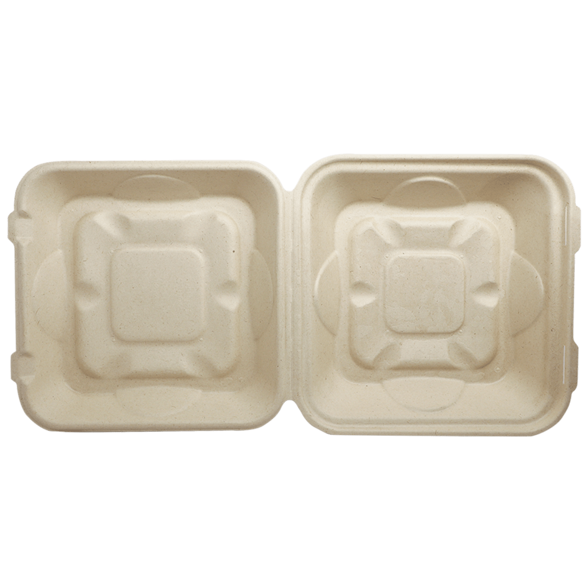 World Centric 9x9x3" Fiber Clamshell PLA Lined (QTY:300)