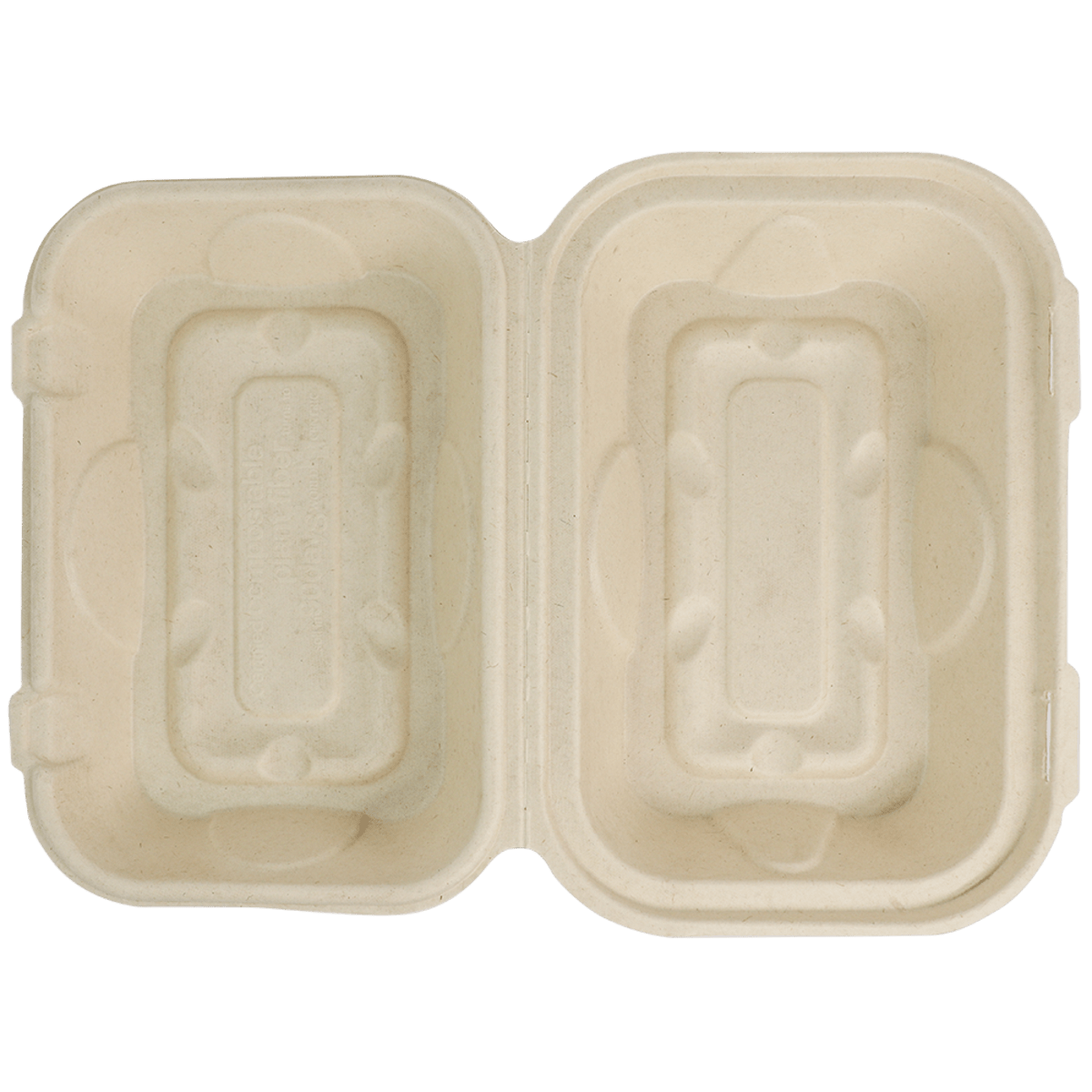 World Centric 9x6x3" Fiber Hoagie Box PLA Lined (QTY:500)