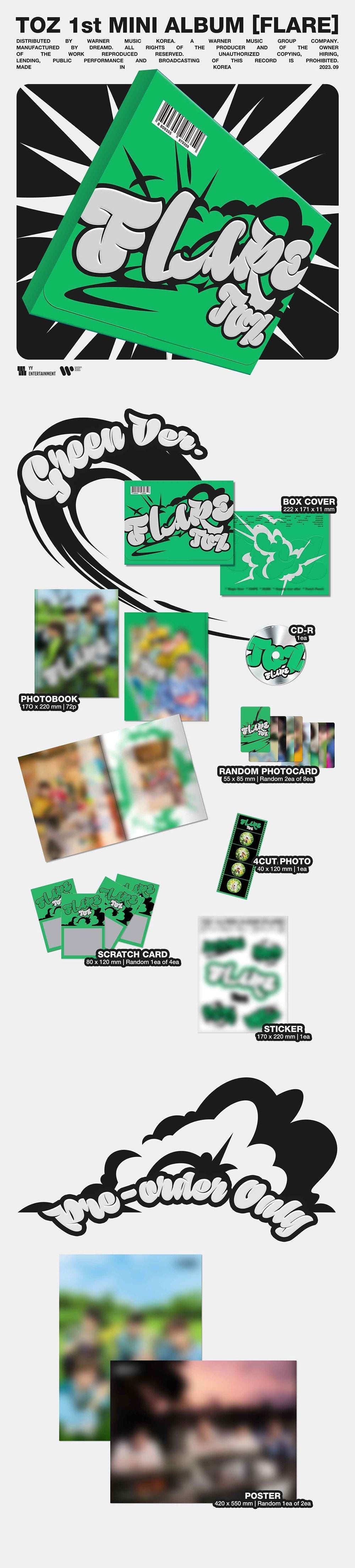 Toz 1st Mini Album - Flare