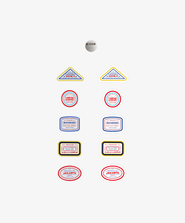 Treasure - Reboot 2024 Treasure Relay Tour Official MD Treasure Patch Set City