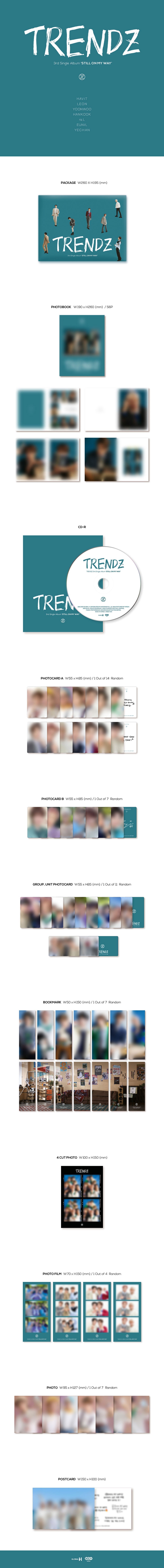 Trendz 3rd Single Album - Still On My Way (Standard Ver.)