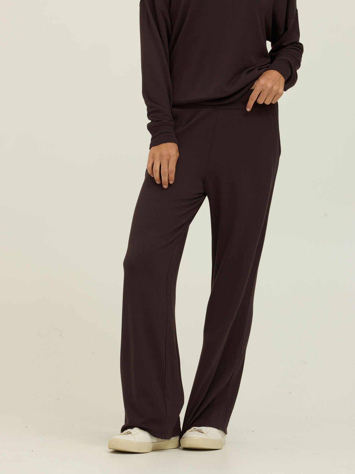 Esmeralda Feather Fleece Wide Leg Pant