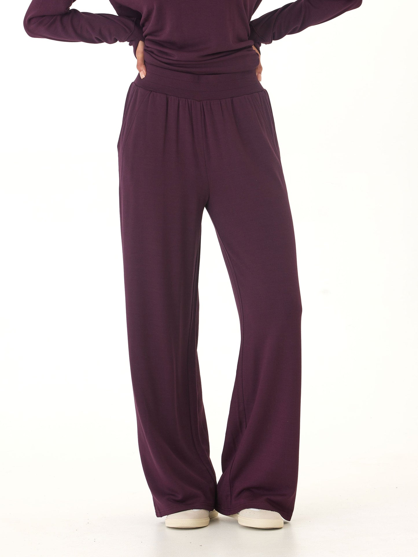 Esmeralda Feather Fleece Wide Leg Pant