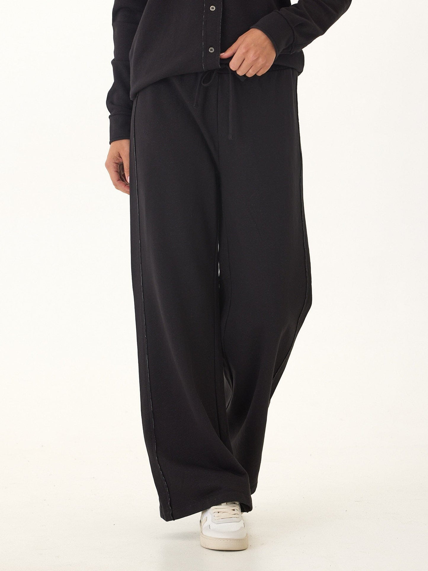 Latricia Cotton Blend Terry Wide Leg Pant