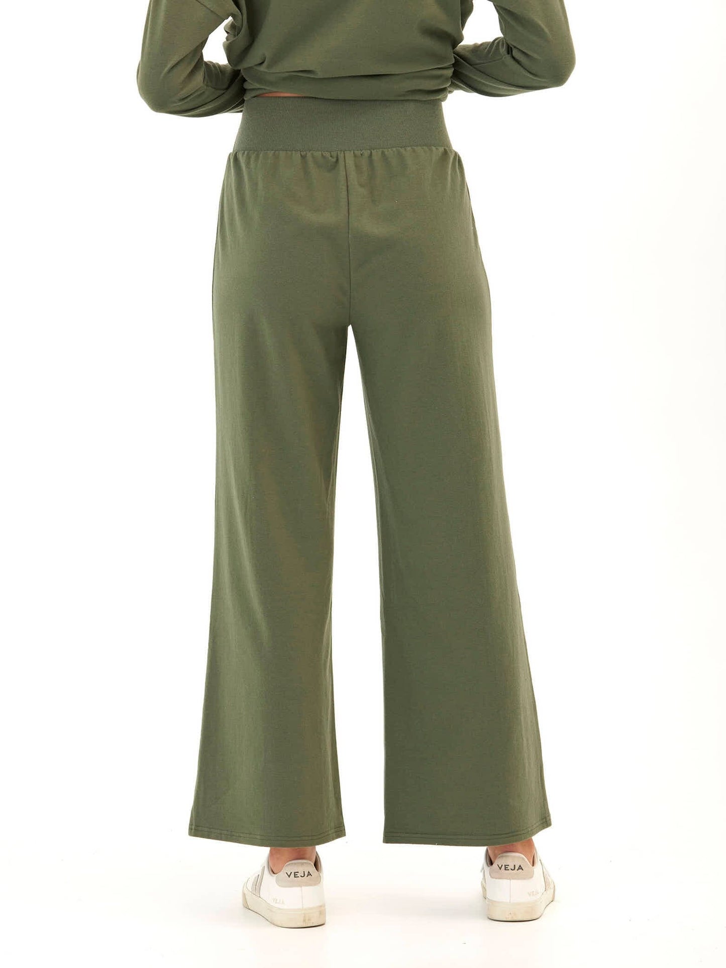Shiloh Cozy Fleece Rib Mix Wide Leg Pant