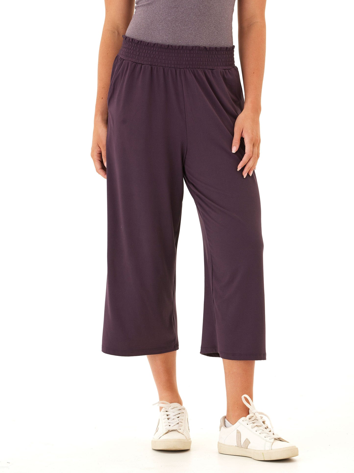 Giselle Luxe Jersey Wide Leg Capri Pant