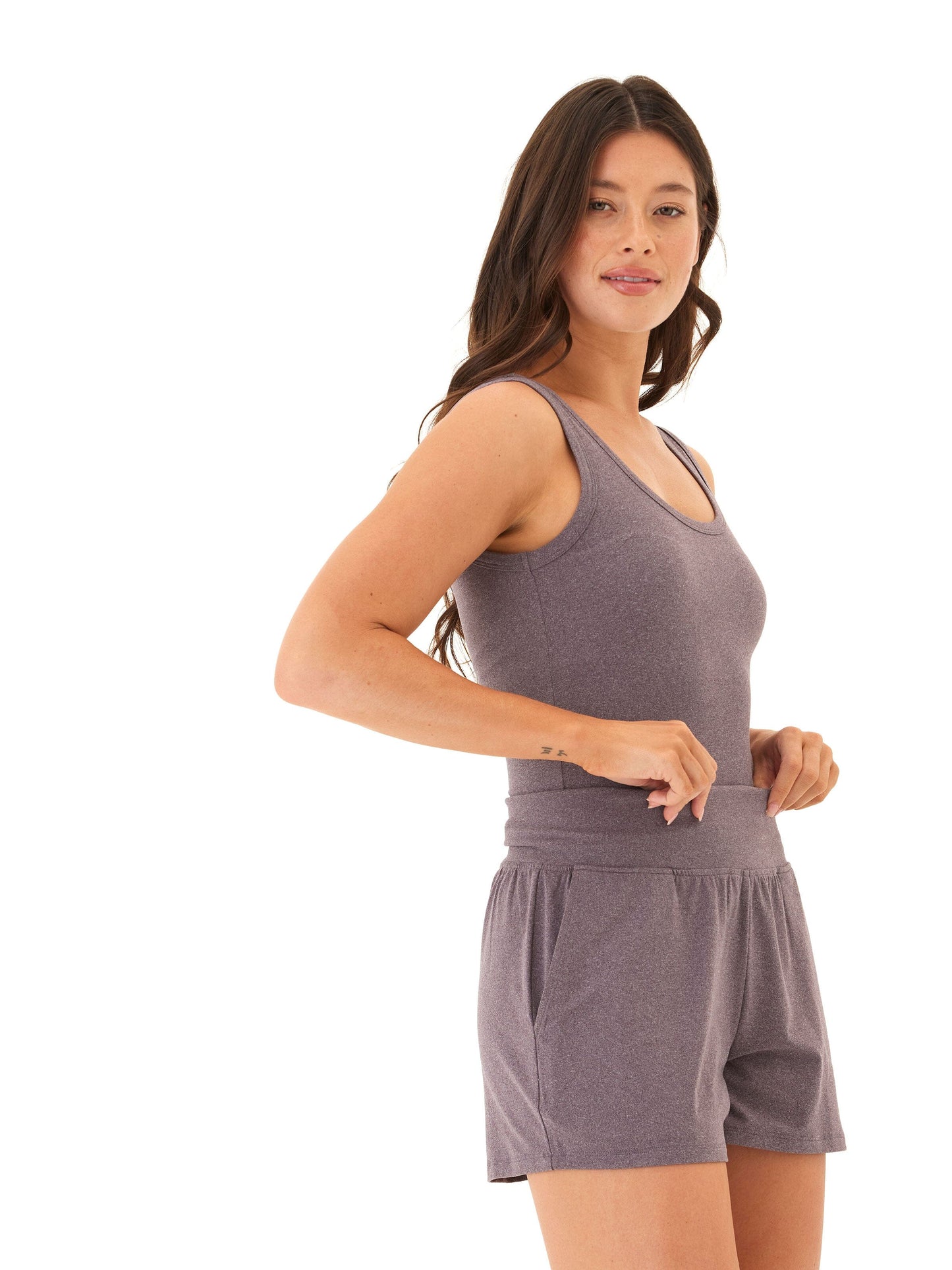 Mirabel Luxe Jersey Fitted Crop Tank