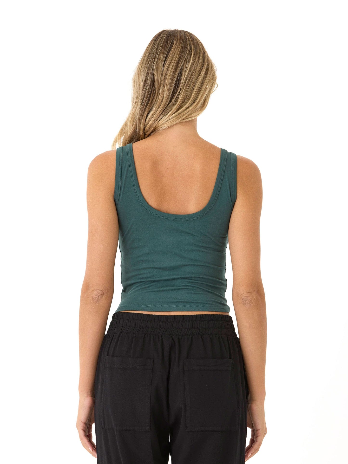 Mirabel Luxe Jersey Fitted Crop Tank