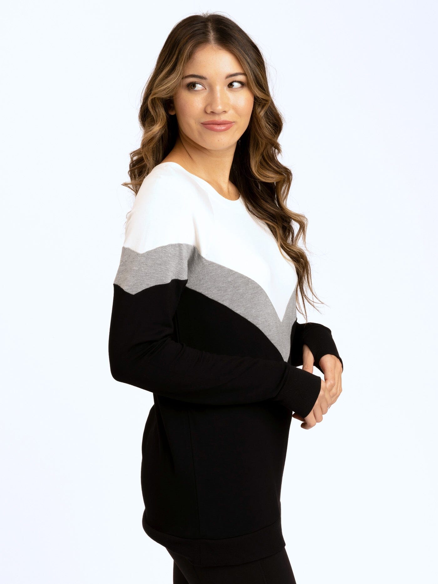 Chevron Colorblock Tunic
