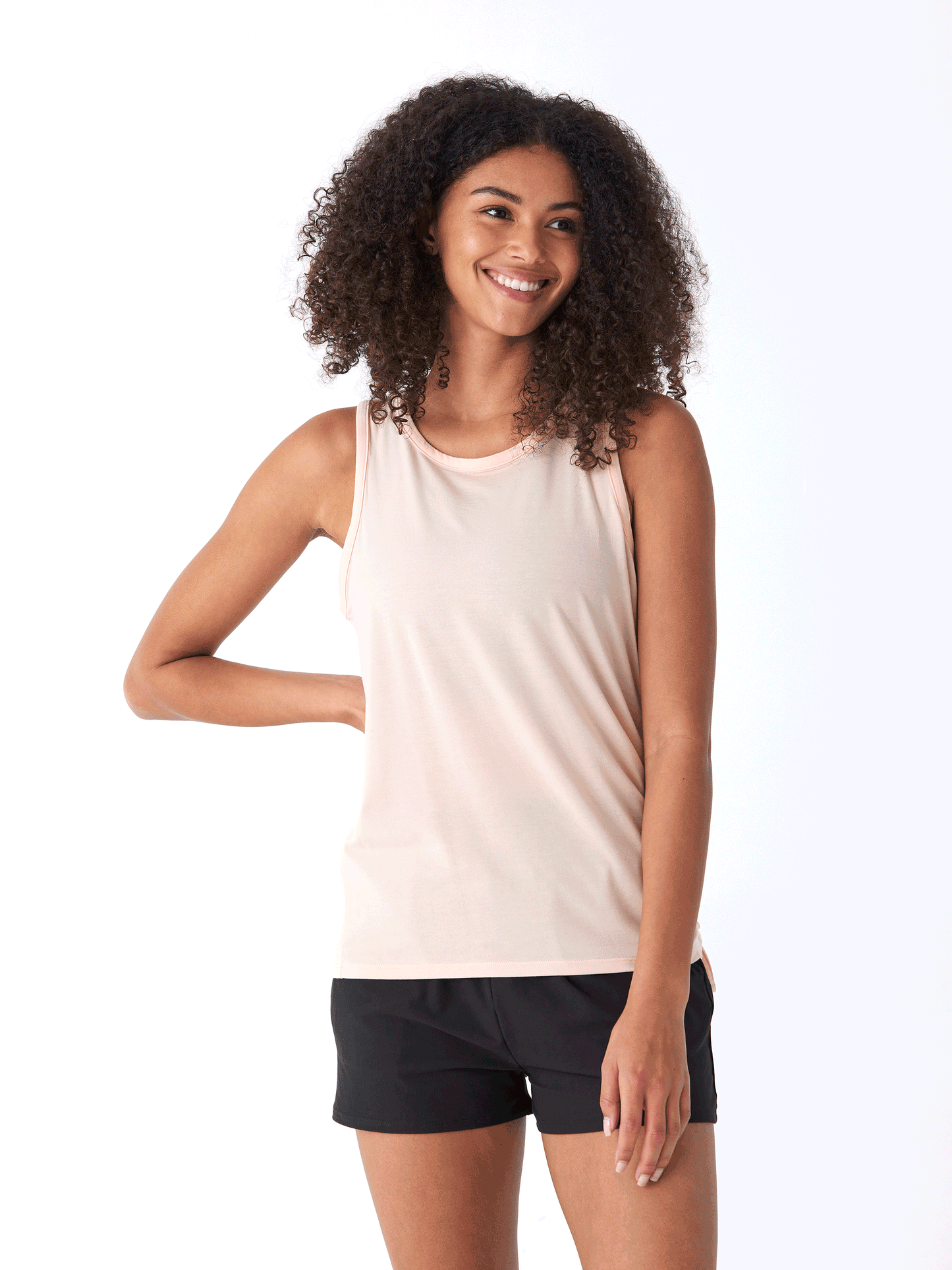 Nia Side Ruched Jersey Tank