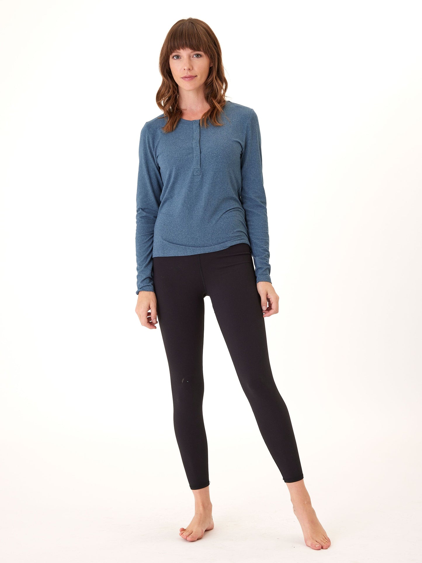 Lyla Luxe Jersey Henley Tee