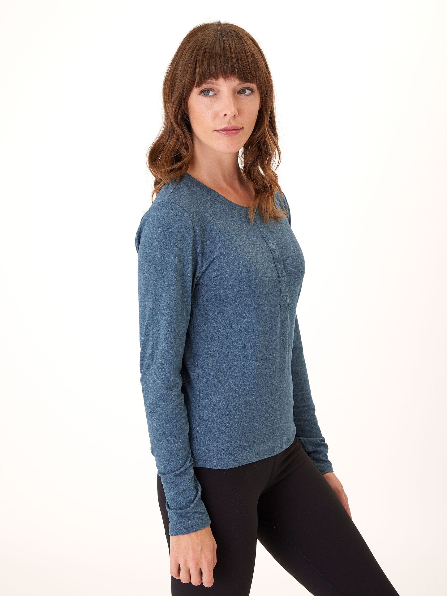 Lyla Luxe Jersey Henley Tee