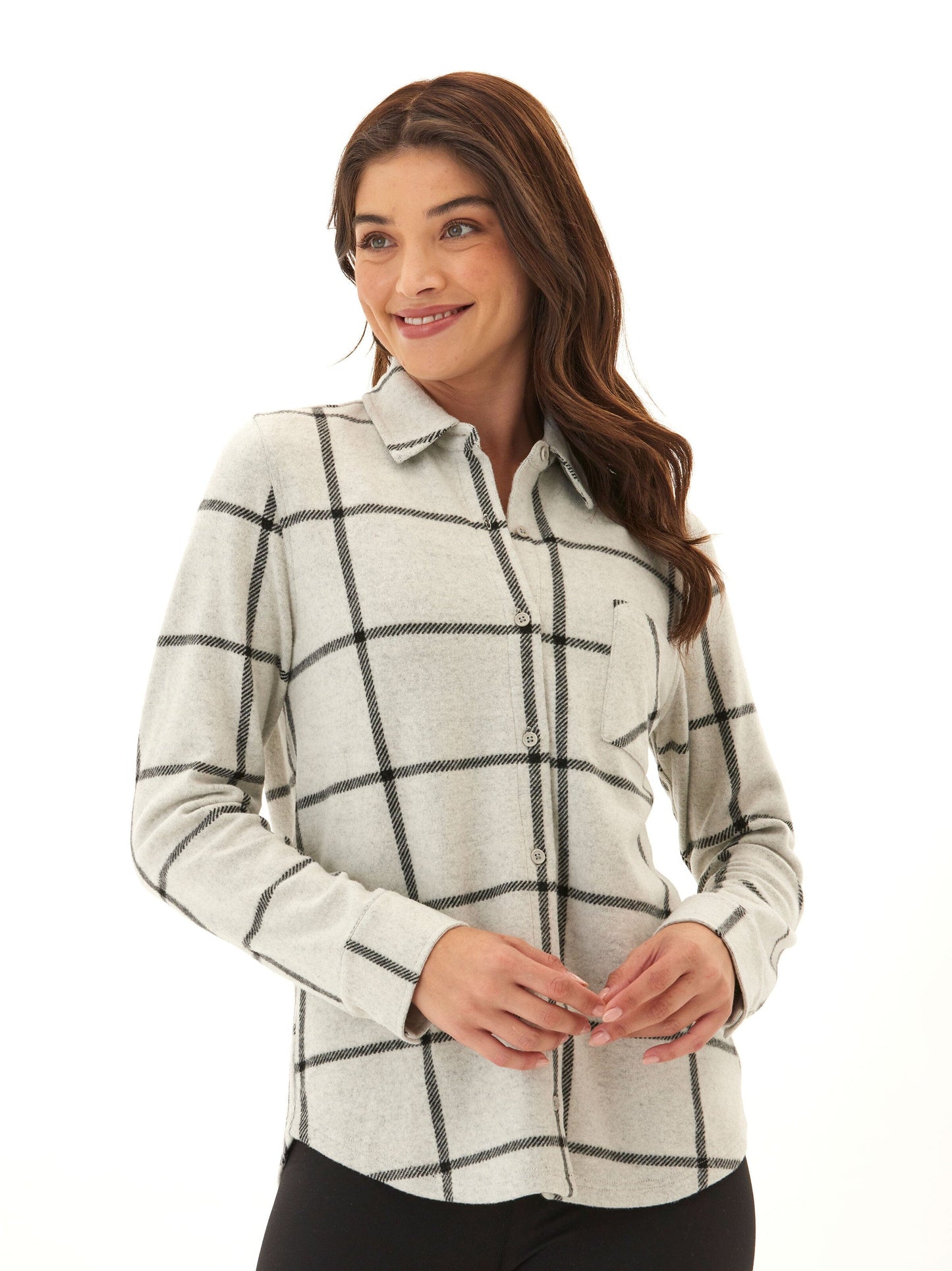 Kandyce Knit Fleece Button-Up