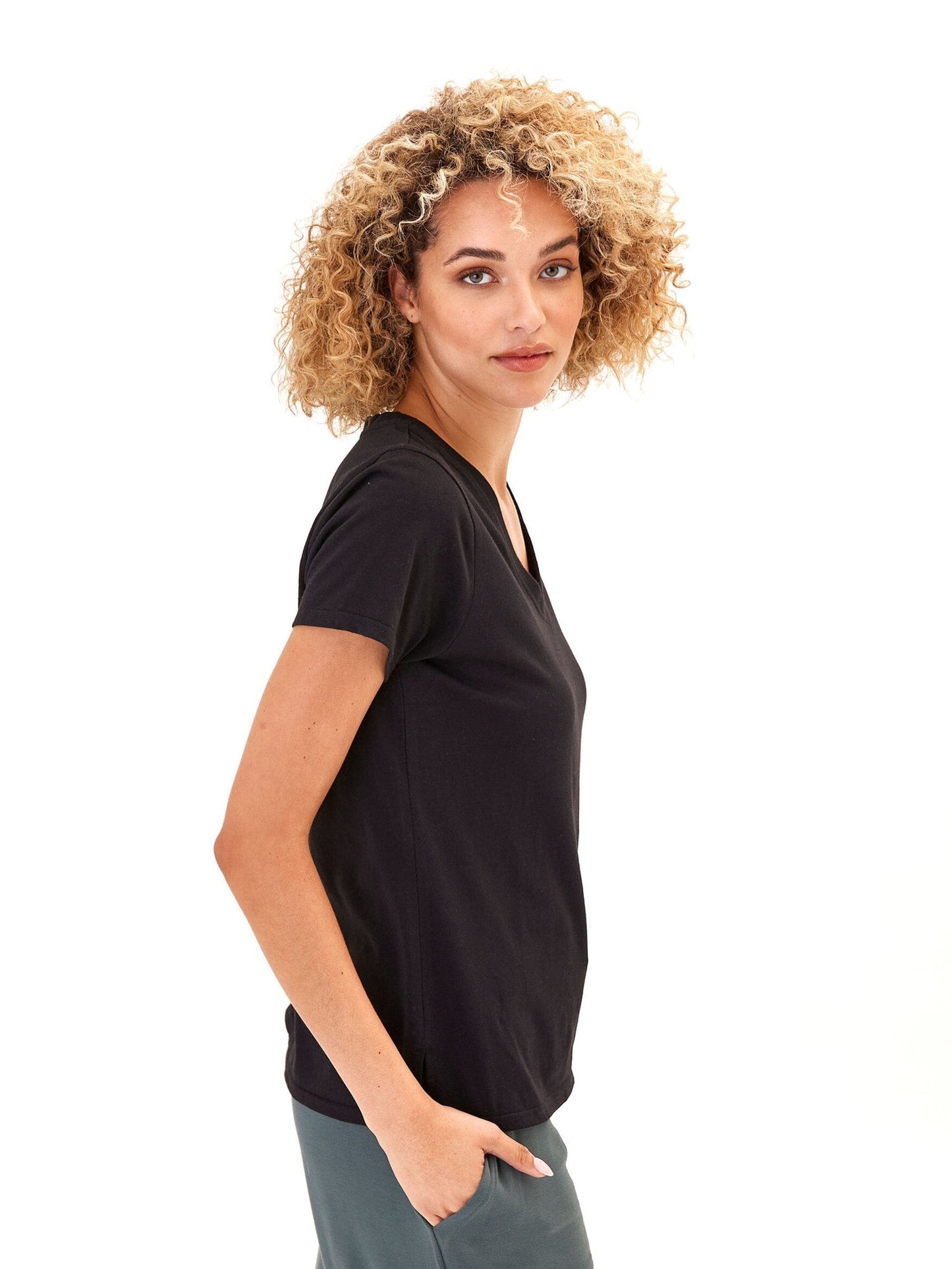 Pattie Organic Cotton V-Neck Tee