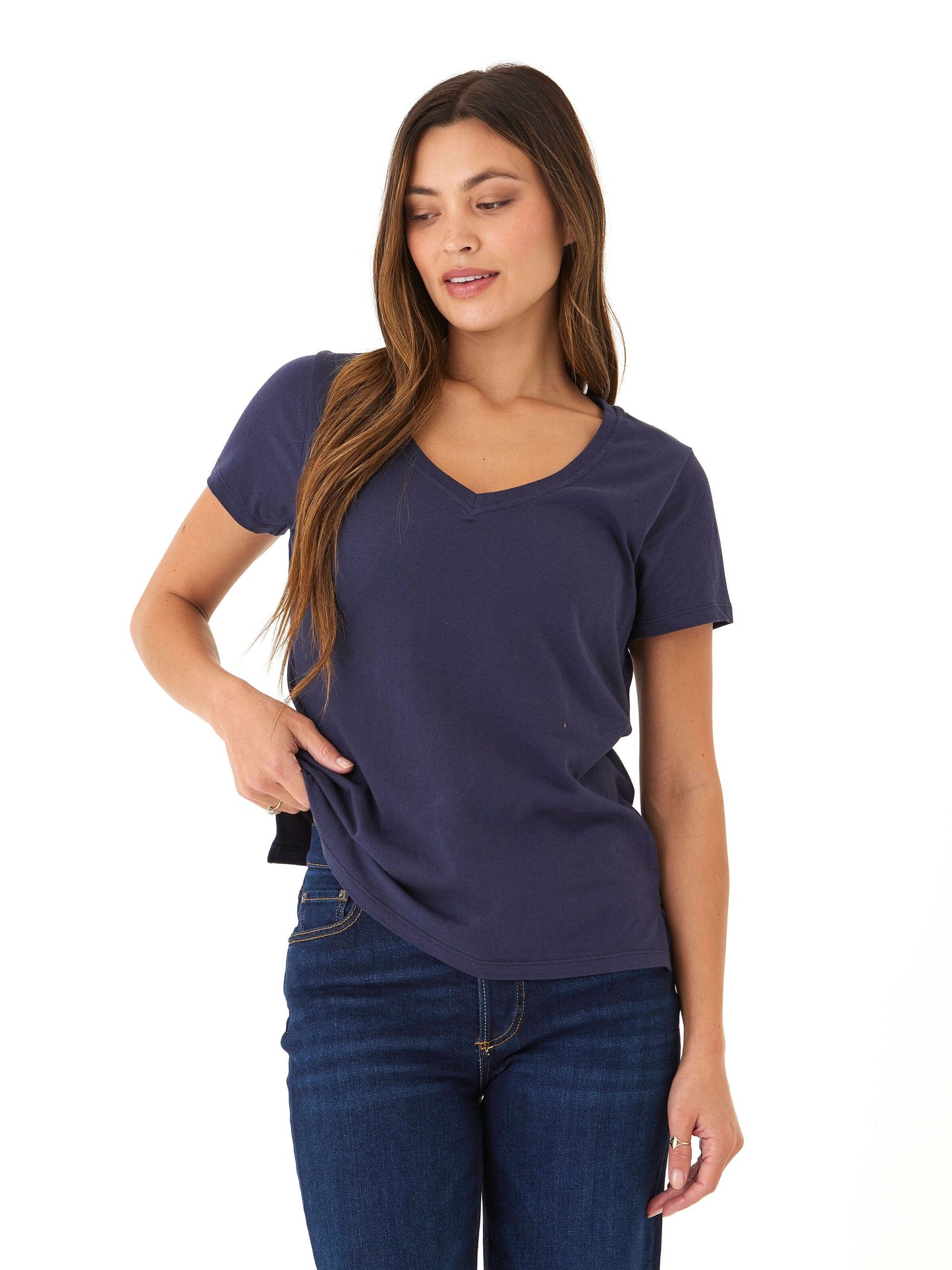 Pattie Organic Cotton V-Neck Tee